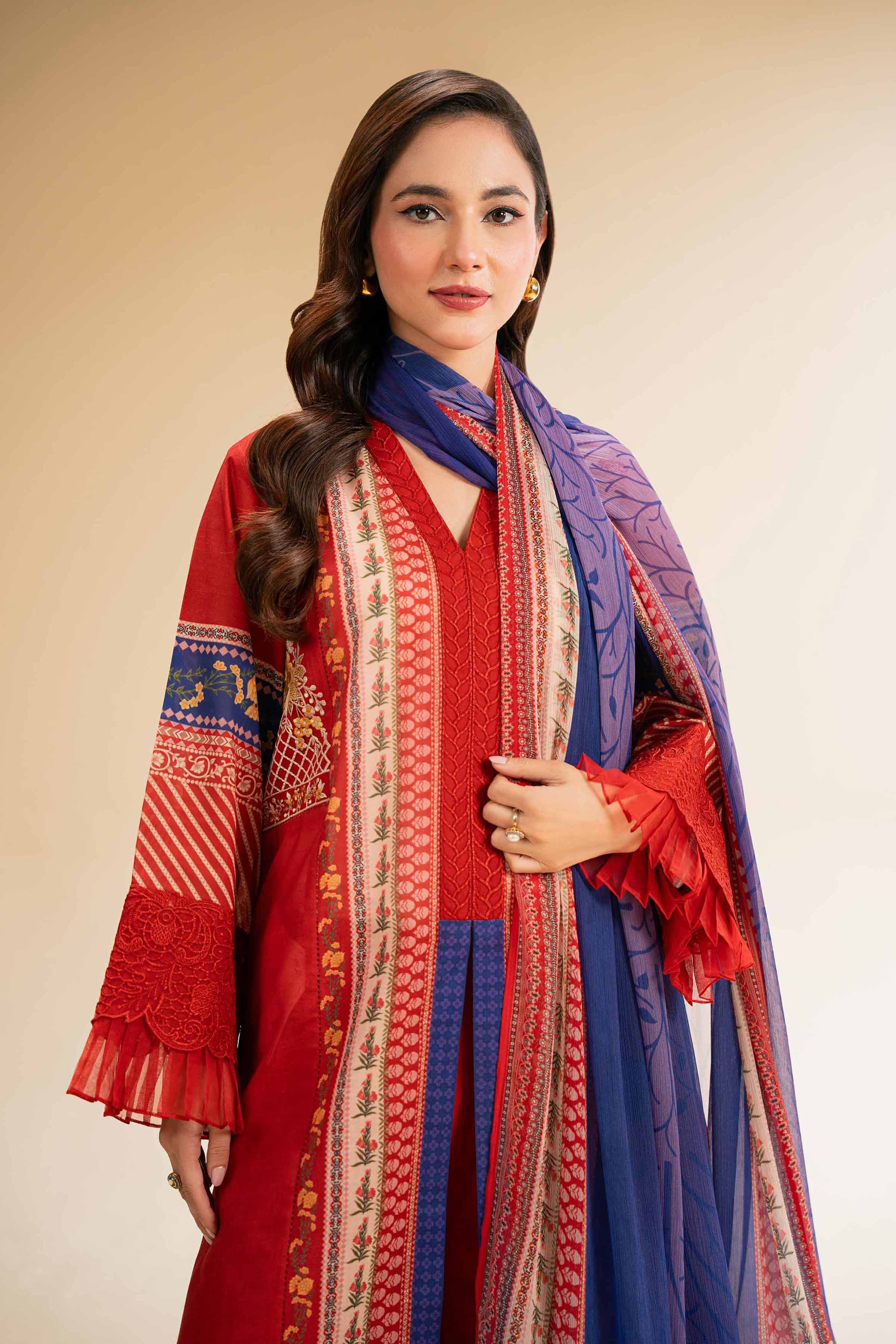 3 Piece - Printed Embroidered Suit - 42519396 for Women - Unstitched Collection | Nishat | Shop Online