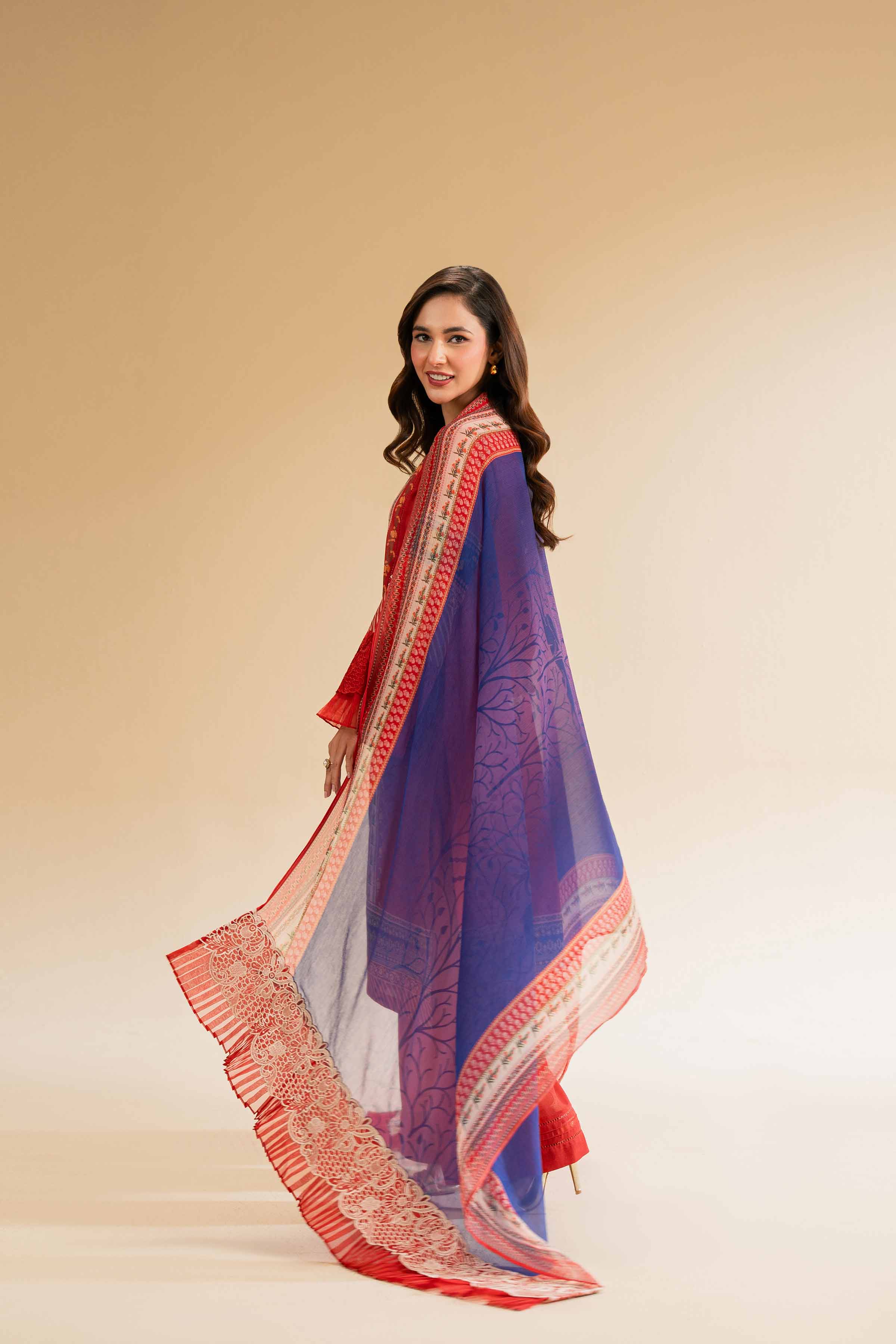 3 Piece - Printed Embroidered Suit - 42519396 for Women - Unstitched Collection | Nishat | Shop Online