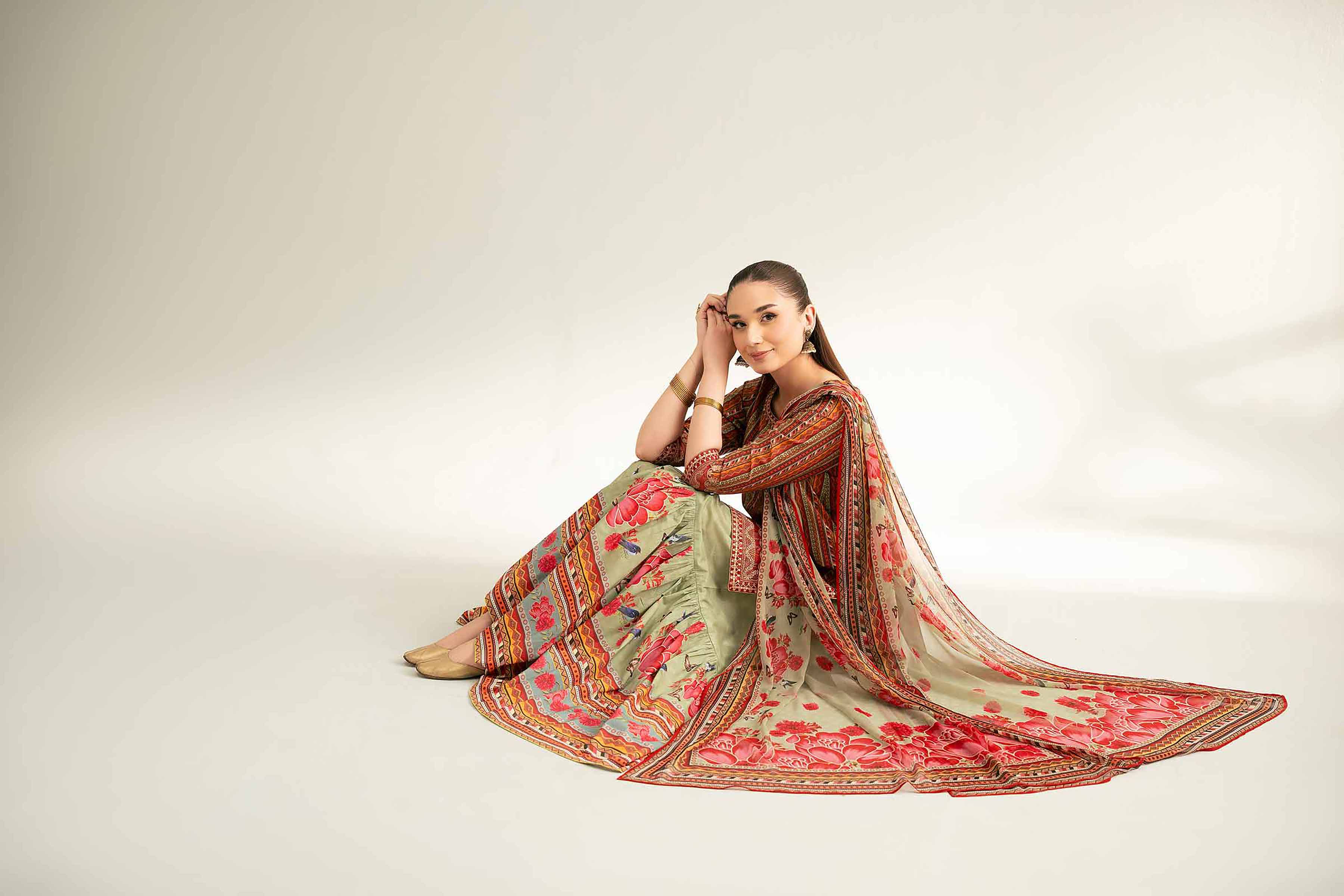 3 Piece - Embroidered Suit - 42519397 for Women - Unstitched Collection | Nishat | Shop Online