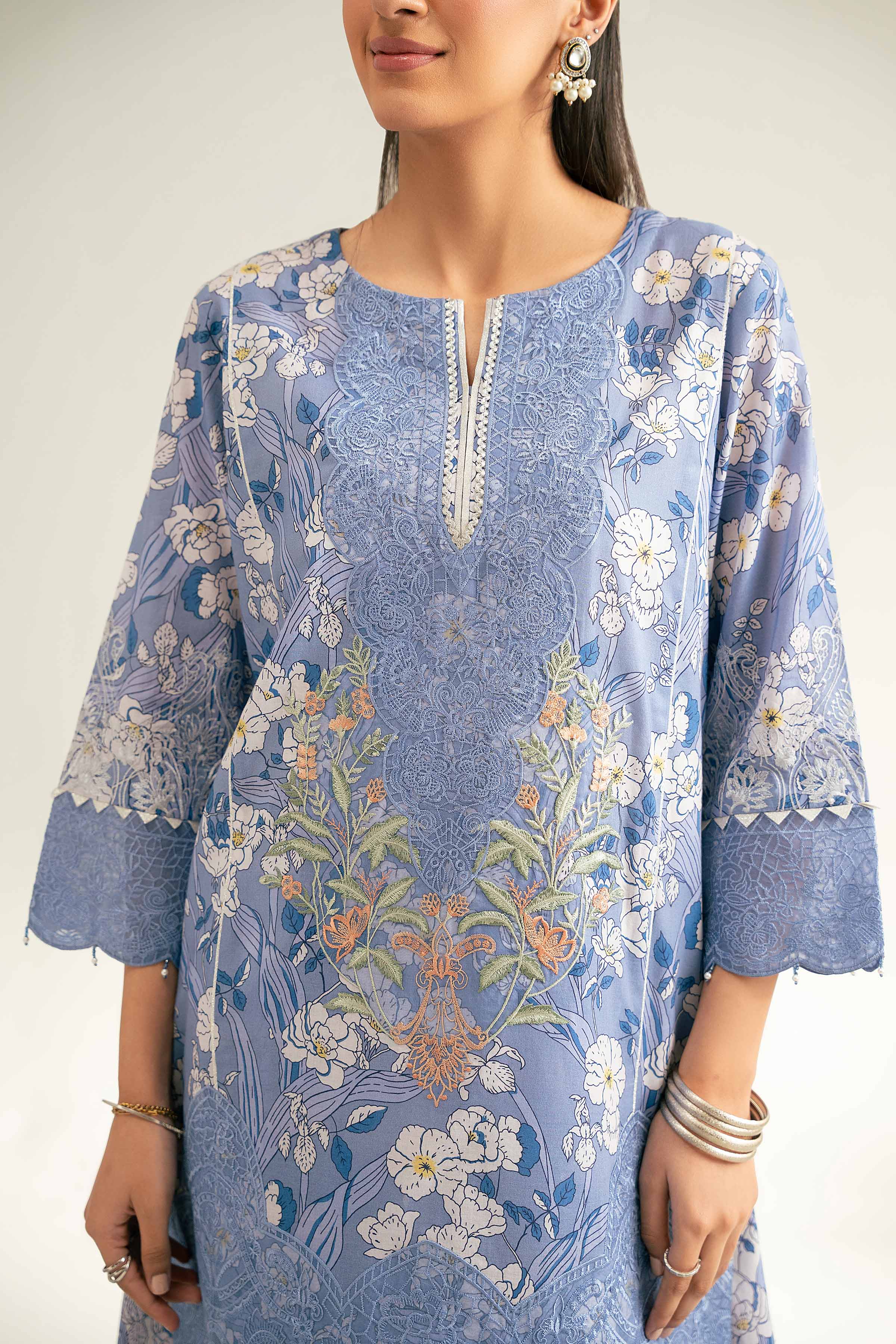 3 Piece - Embroidered Suit - 42519399 for Women - Unstitched Collection | Nishat | Shop Online