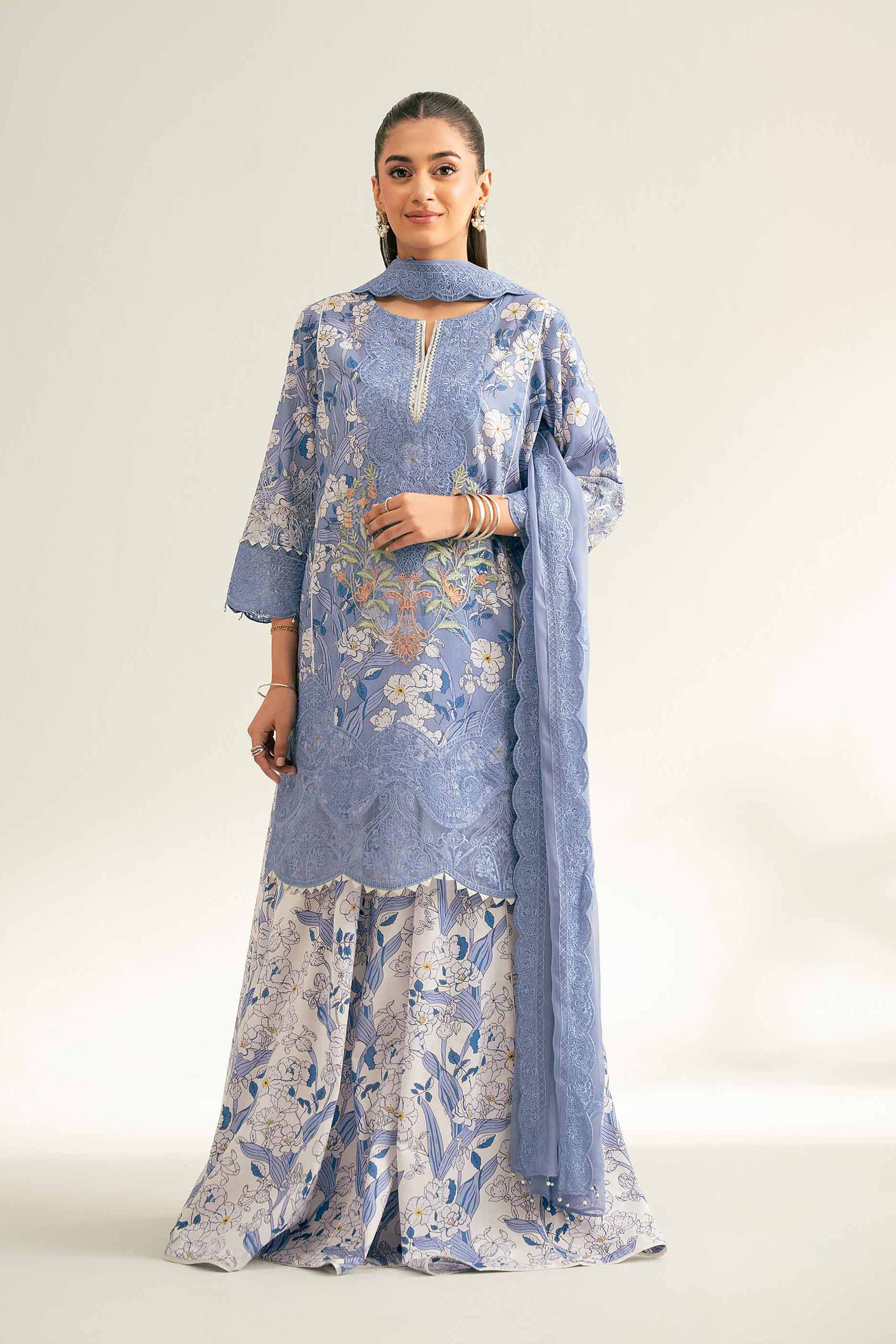 3 Piece - Embroidered Suit - 42519399 for Women - Unstitched Collection | Nishat | Shop Online