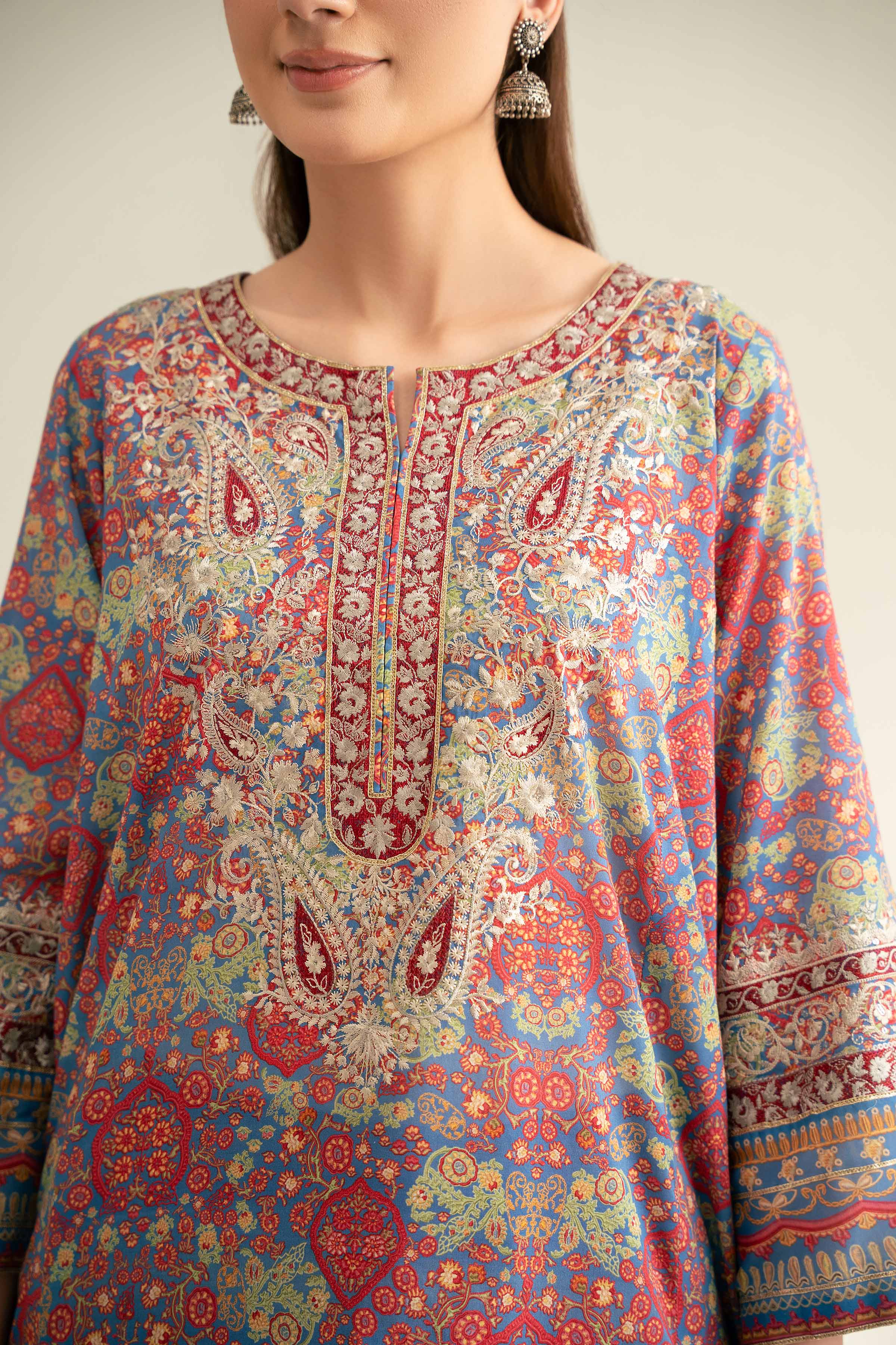 3 Piece - Embroidered Suit - 42519400 for Women - Unstitched Collection | Nishat | Shop Online