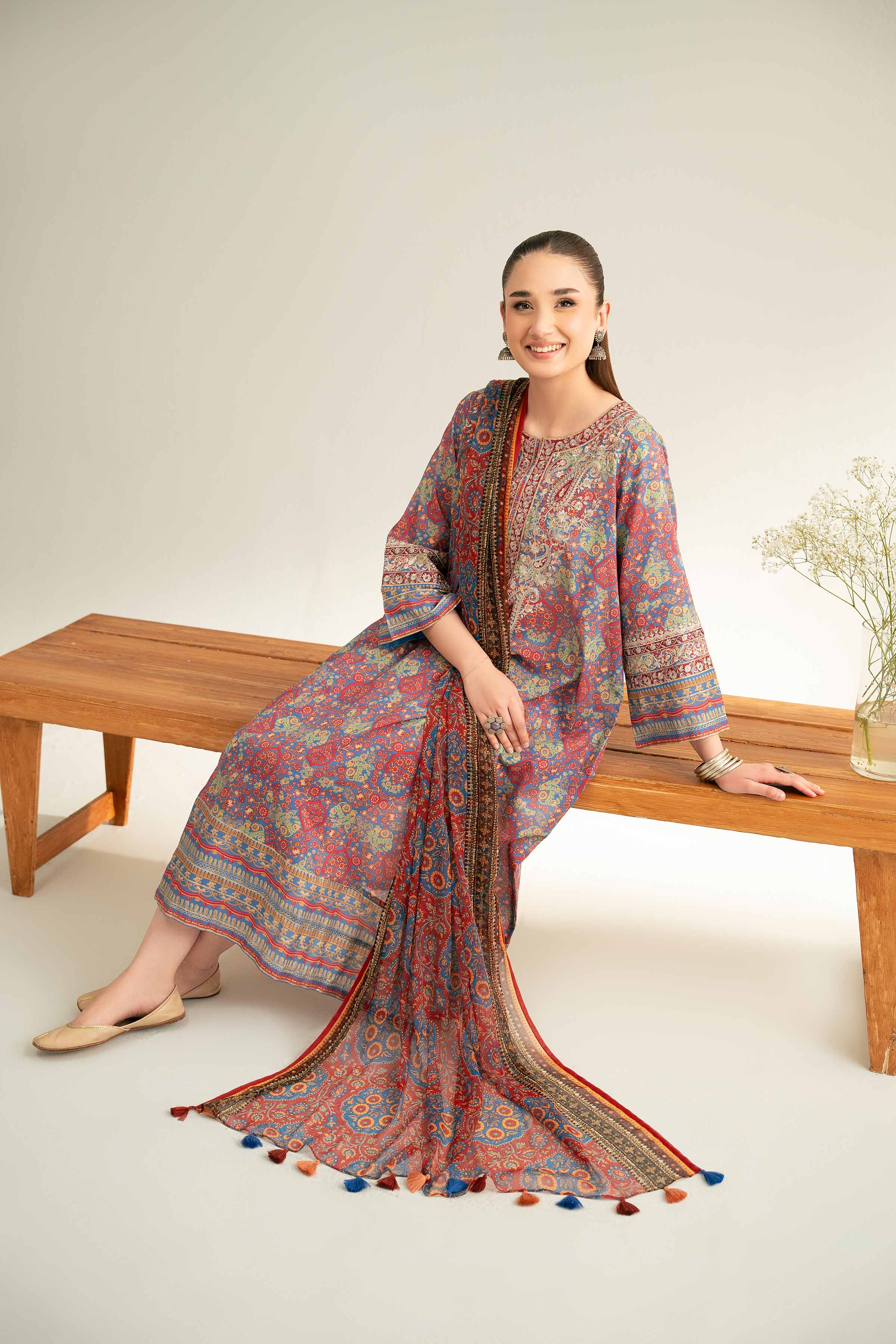 3 Piece - Embroidered Suit - 42519400 for Women - Unstitched Collection | Nishat | Shop Online