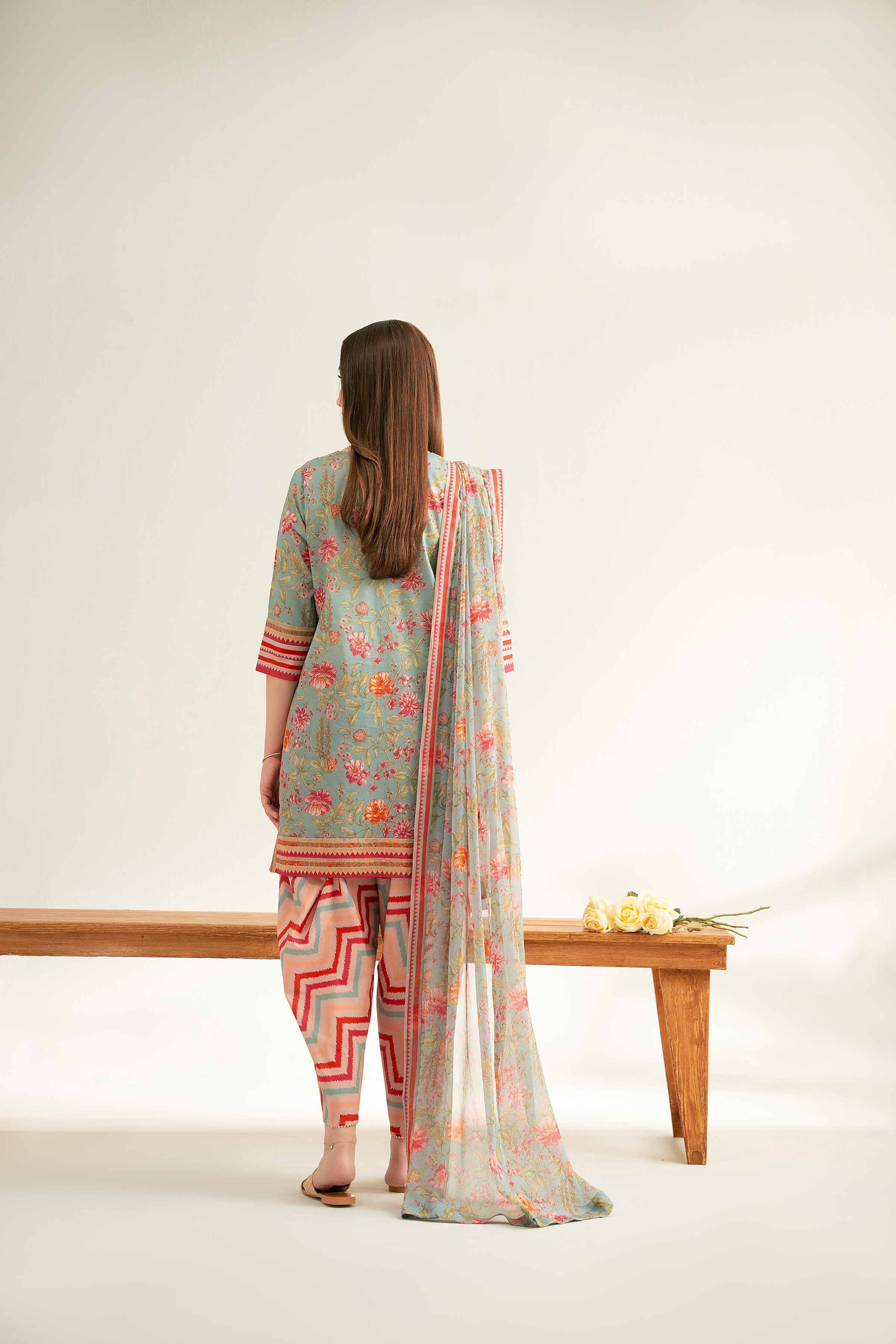 3 Piece - Printed Embroidered Suit - 42519401 for Women - Unstitched Collection | Nishat | Shop Online