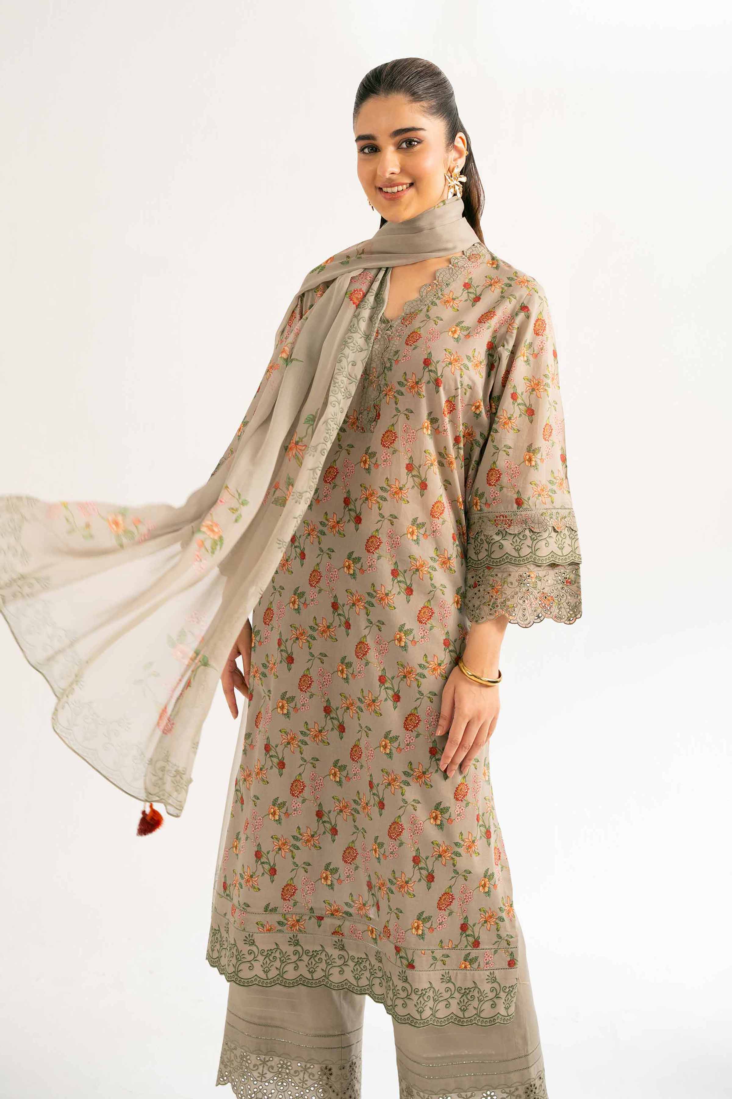 3 Piece - Printed Embroidered Suit - 42519403 for Women - Unstitched Collection | Nishat | Shop Online