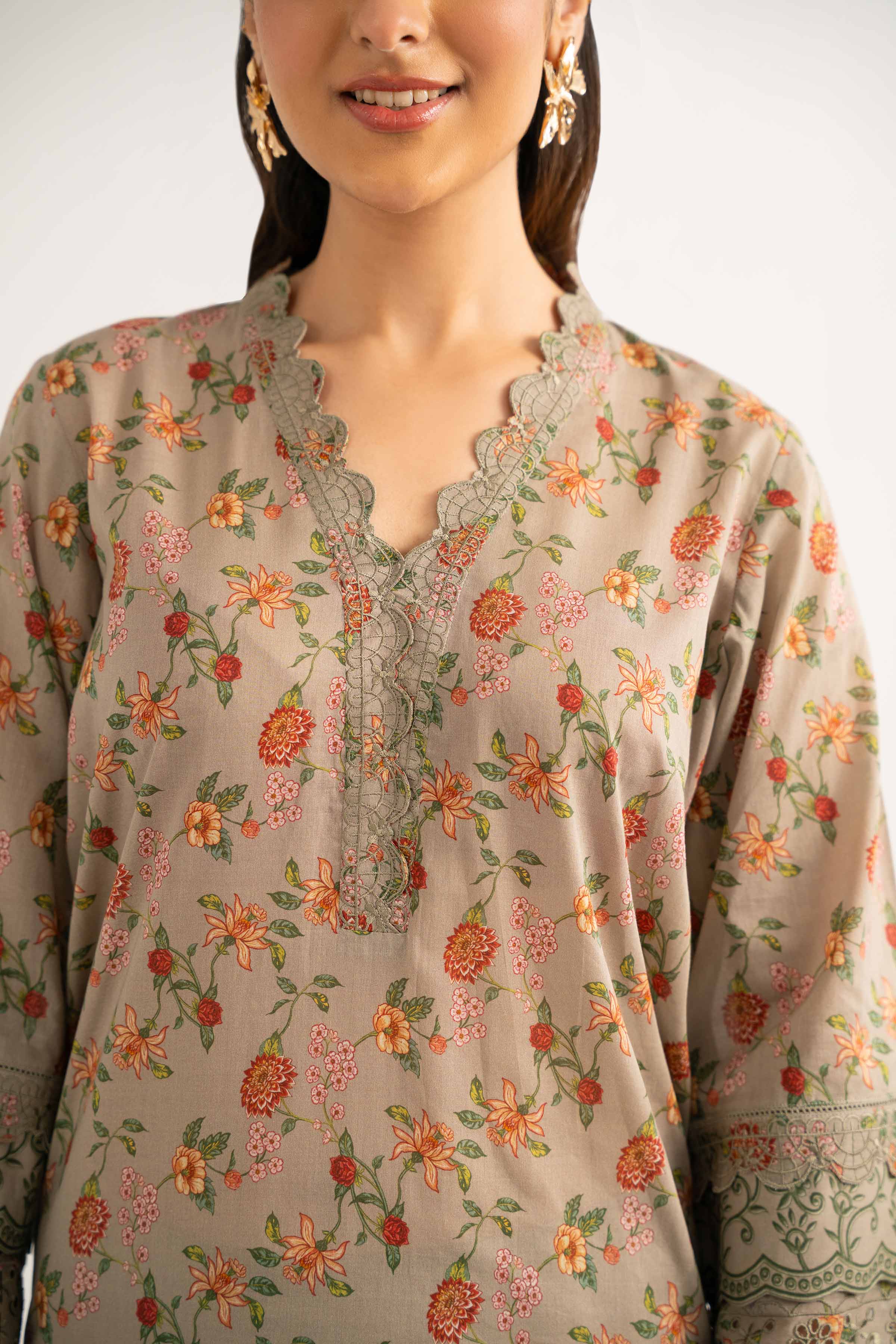 3 Piece - Printed Embroidered Suit - 42519403 for Women - Unstitched Collection | Nishat | Shop Online