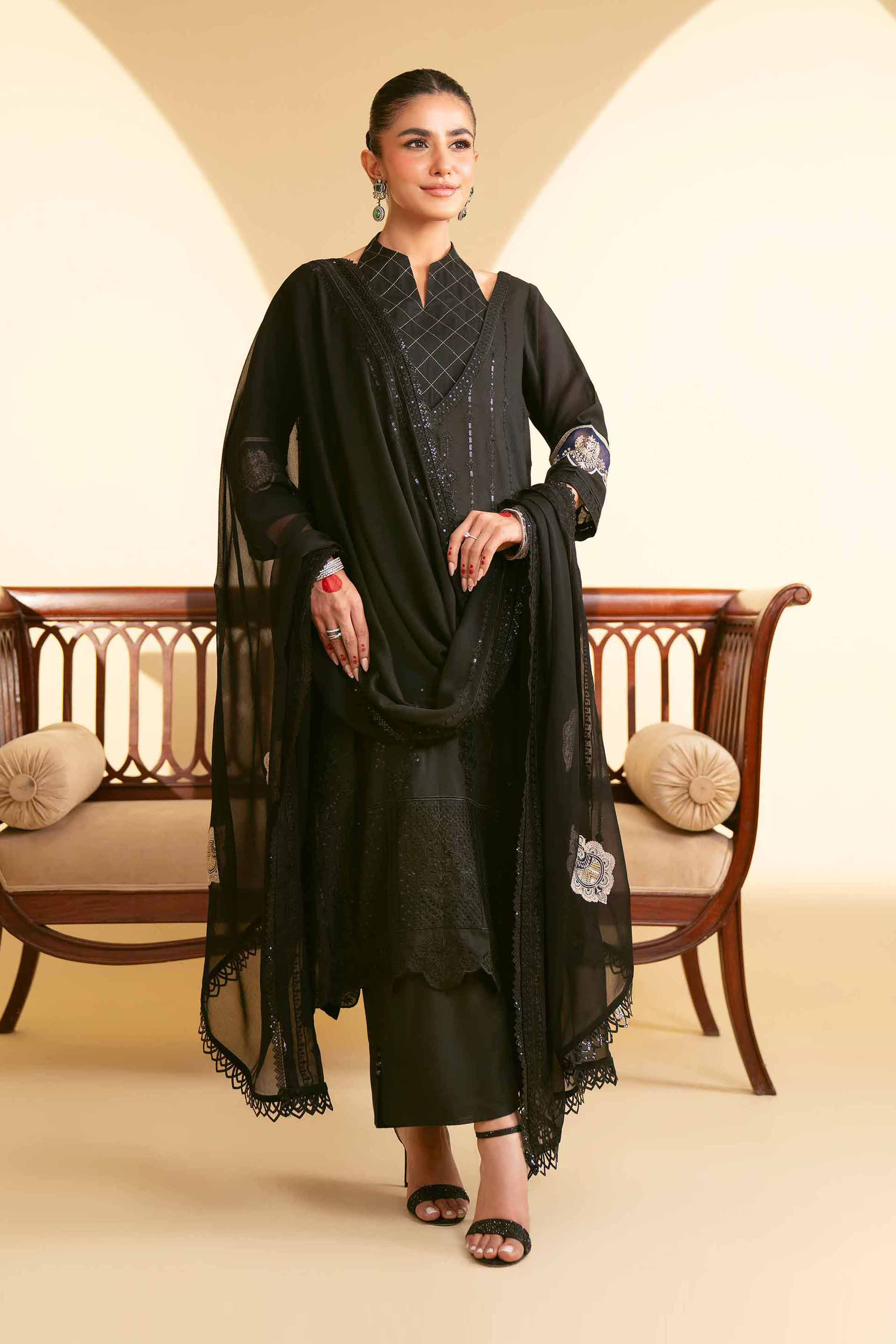 3 Piece - Embroidered Suit - 42519425 for Women - Unstitched Collection | Nishat | Shop Online