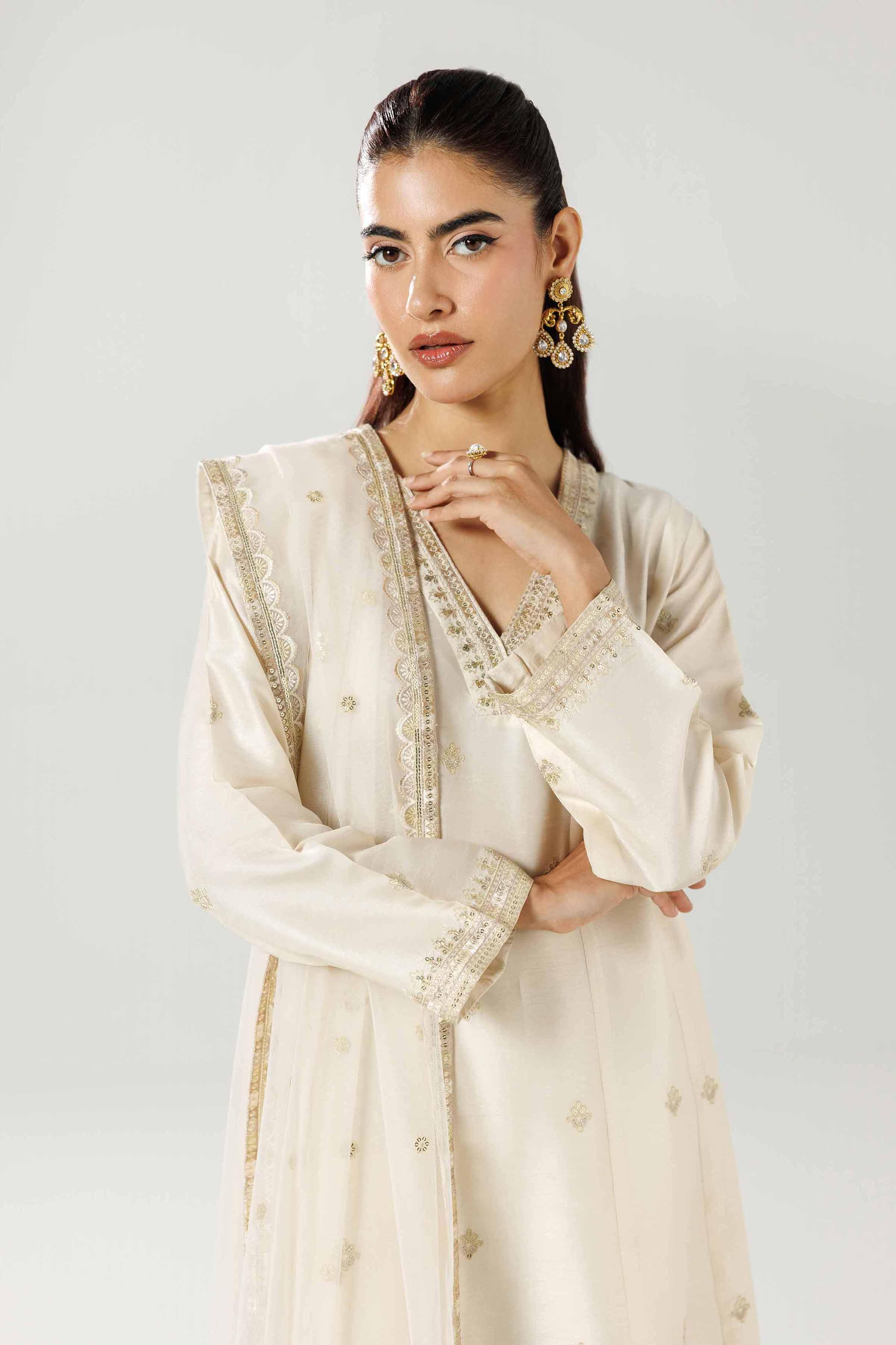 3 Piece - Embroidered Suit - 42519543 for Women - Ready to Stitch Collection | Nishat | Shop Online