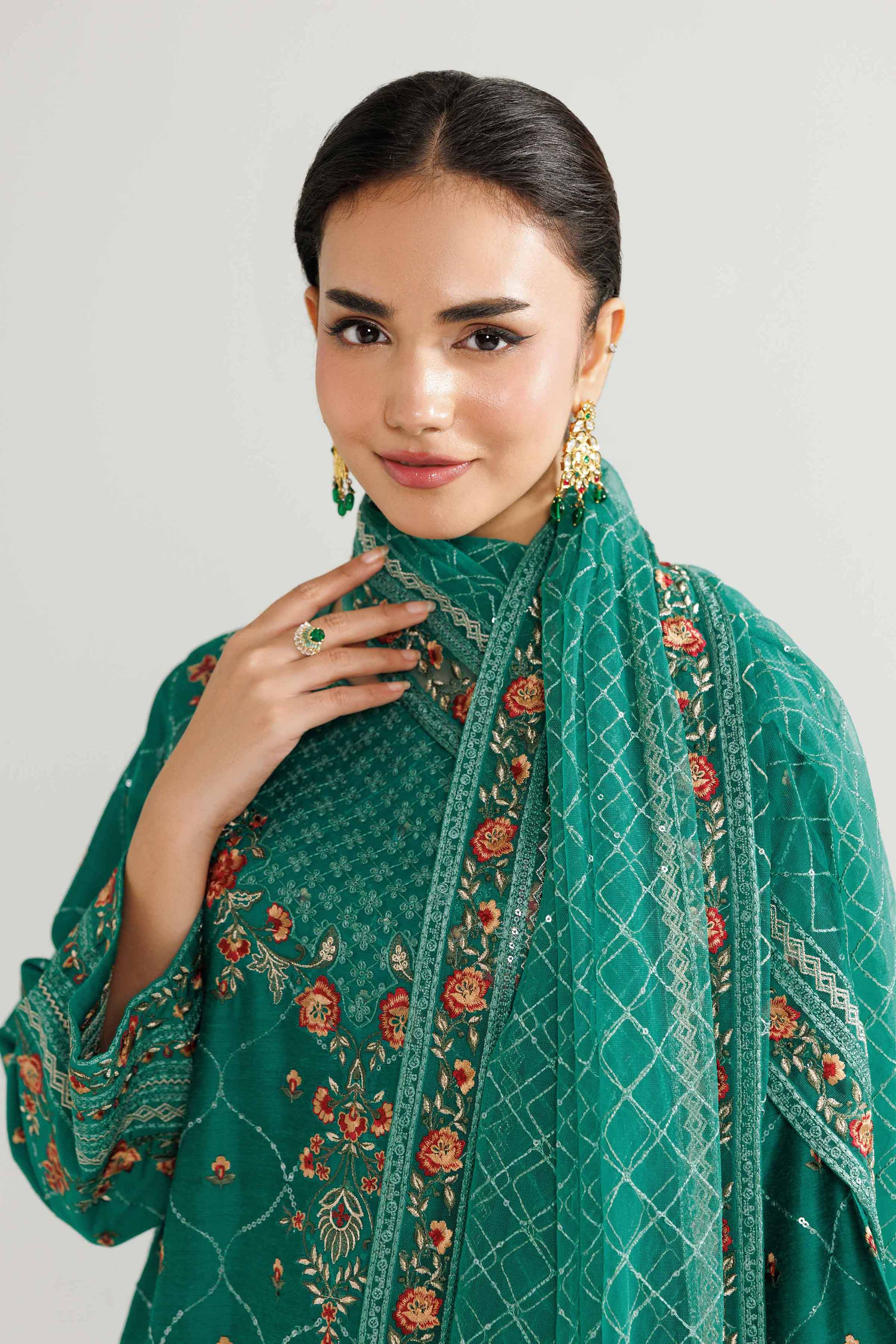 3 Piece - Embroidered Suit - 42519545 for Women - Ready to Stitch Collection | Nishat | Shop Online