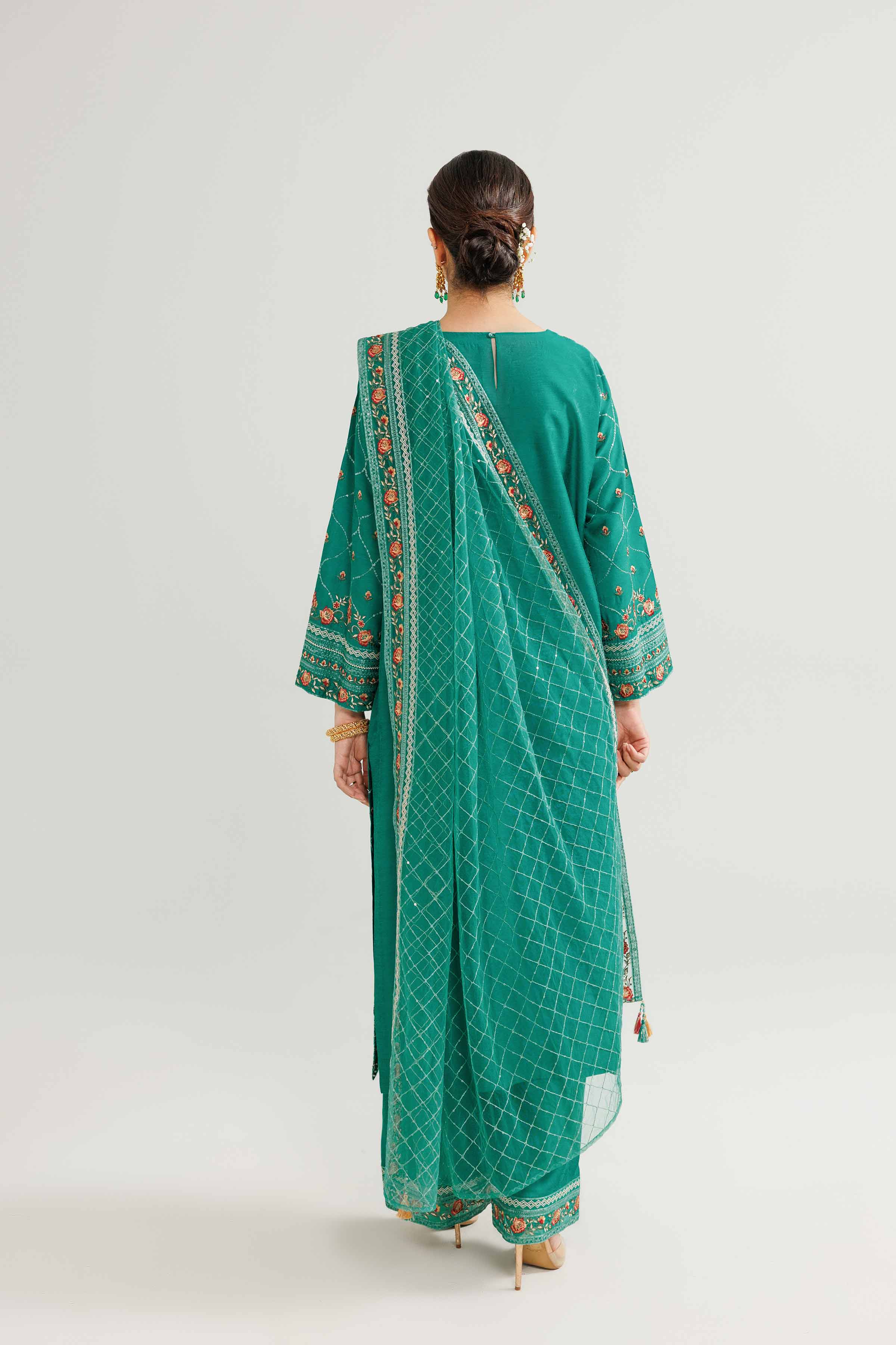 3 Piece - Embroidered Suit - 42519545 for Women - Ready to Stitch Collection | Nishat | Shop Online