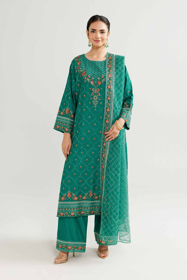 3 Piece - Embroidered Suit - 42519545 for Women - Ready to Stitch Collection | Nishat | Shop Online
