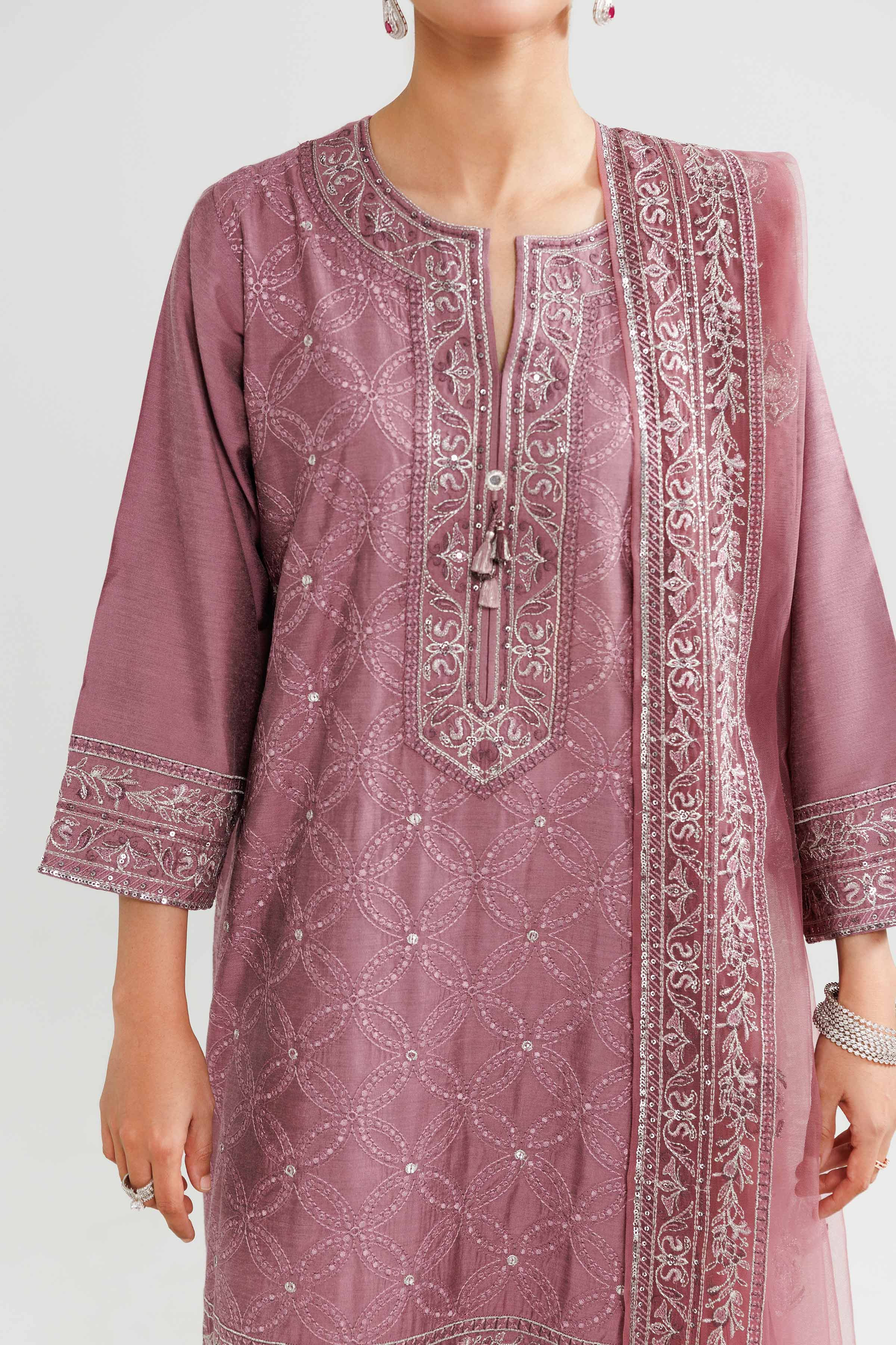 3 Piece - Embroidered Suit - 42519546 for Women - Ready to Stitch Collection | Nishat | Shop Online