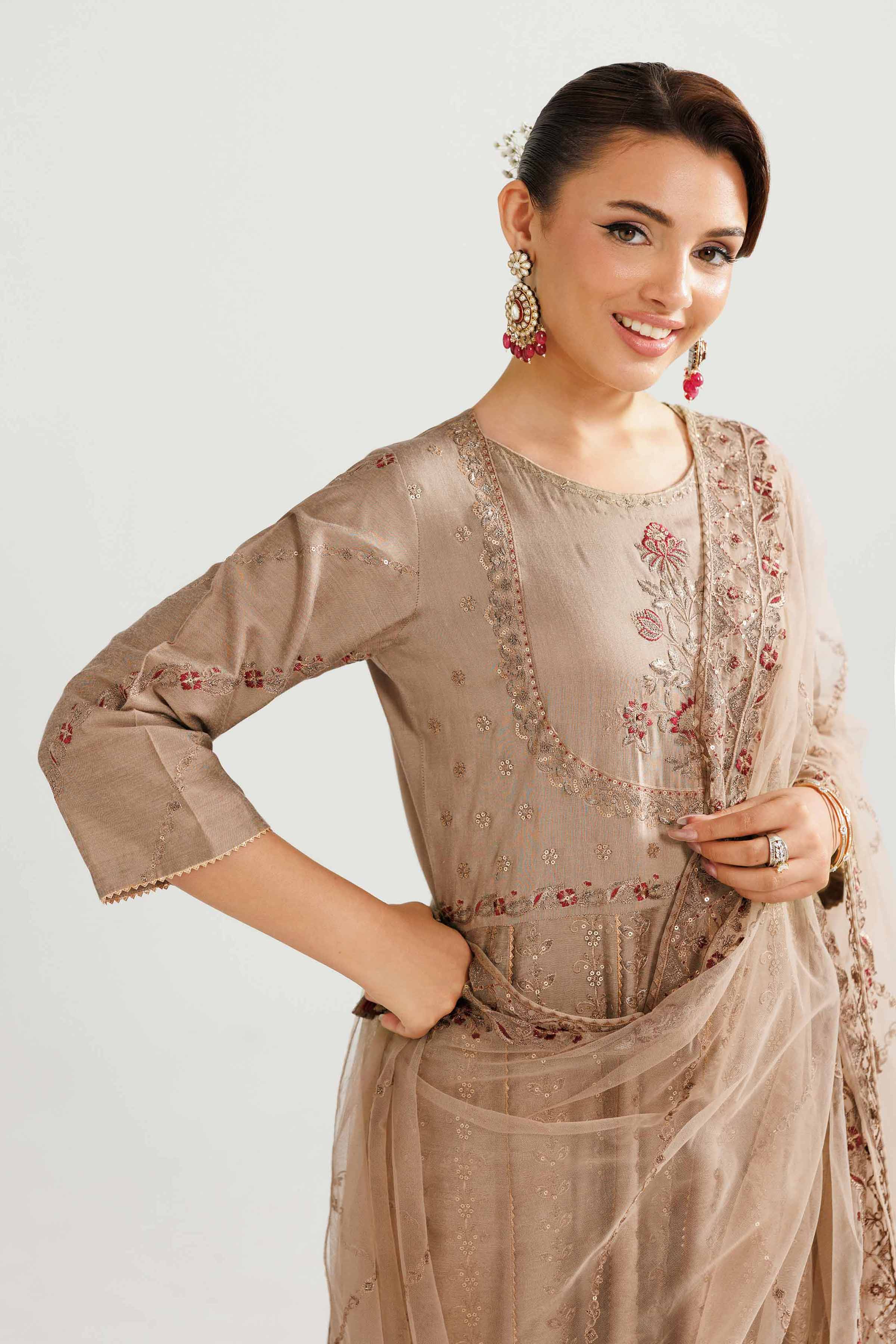 2 Piece - Embroidered Suit - 42519548 for Women - Ready to Stitch Collection | Nishat | Shop Online