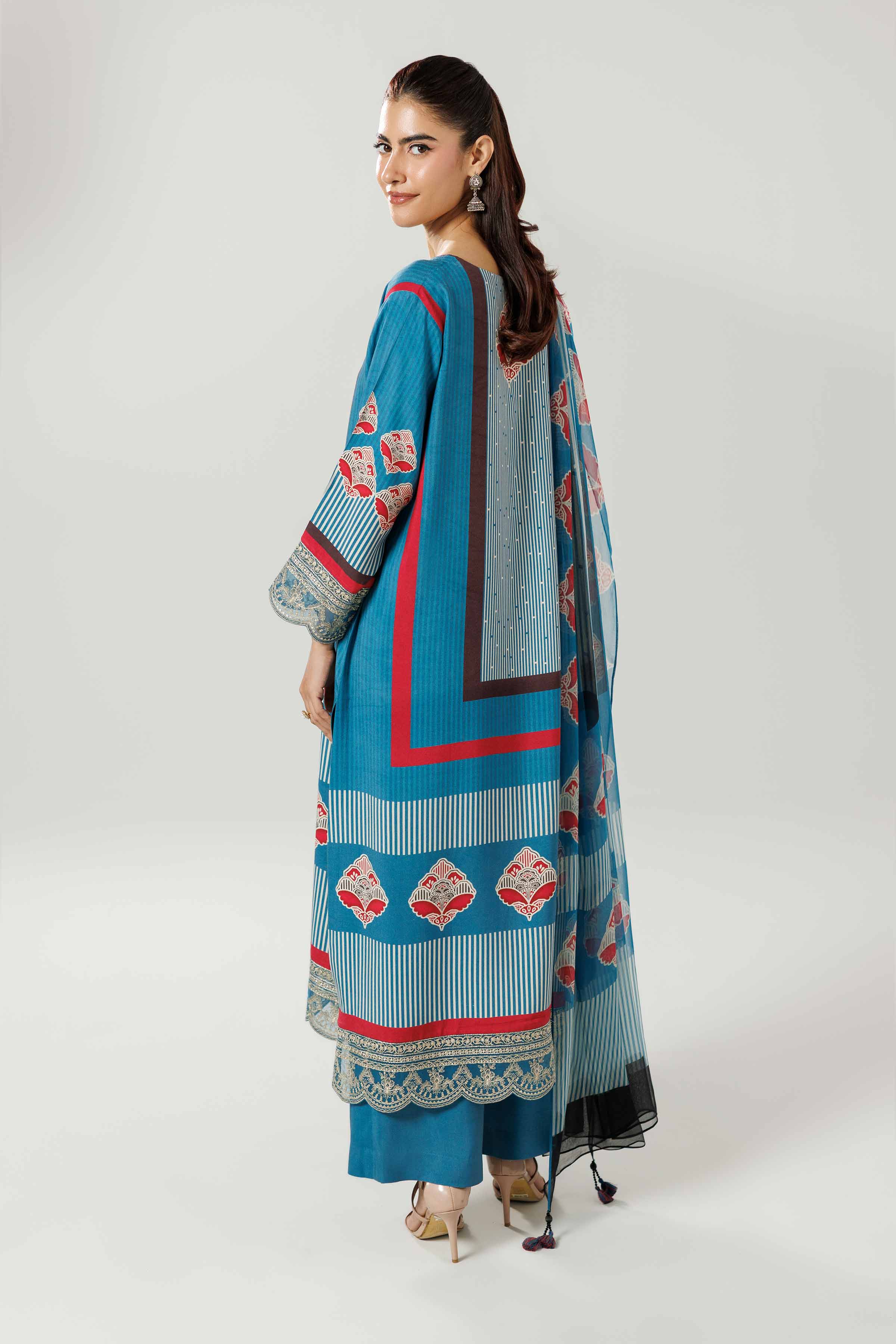 3 Piece - Printed Embroidered Suit - 42519593 for Women - Ready to Stitch Collection | Nishat | Shop Online