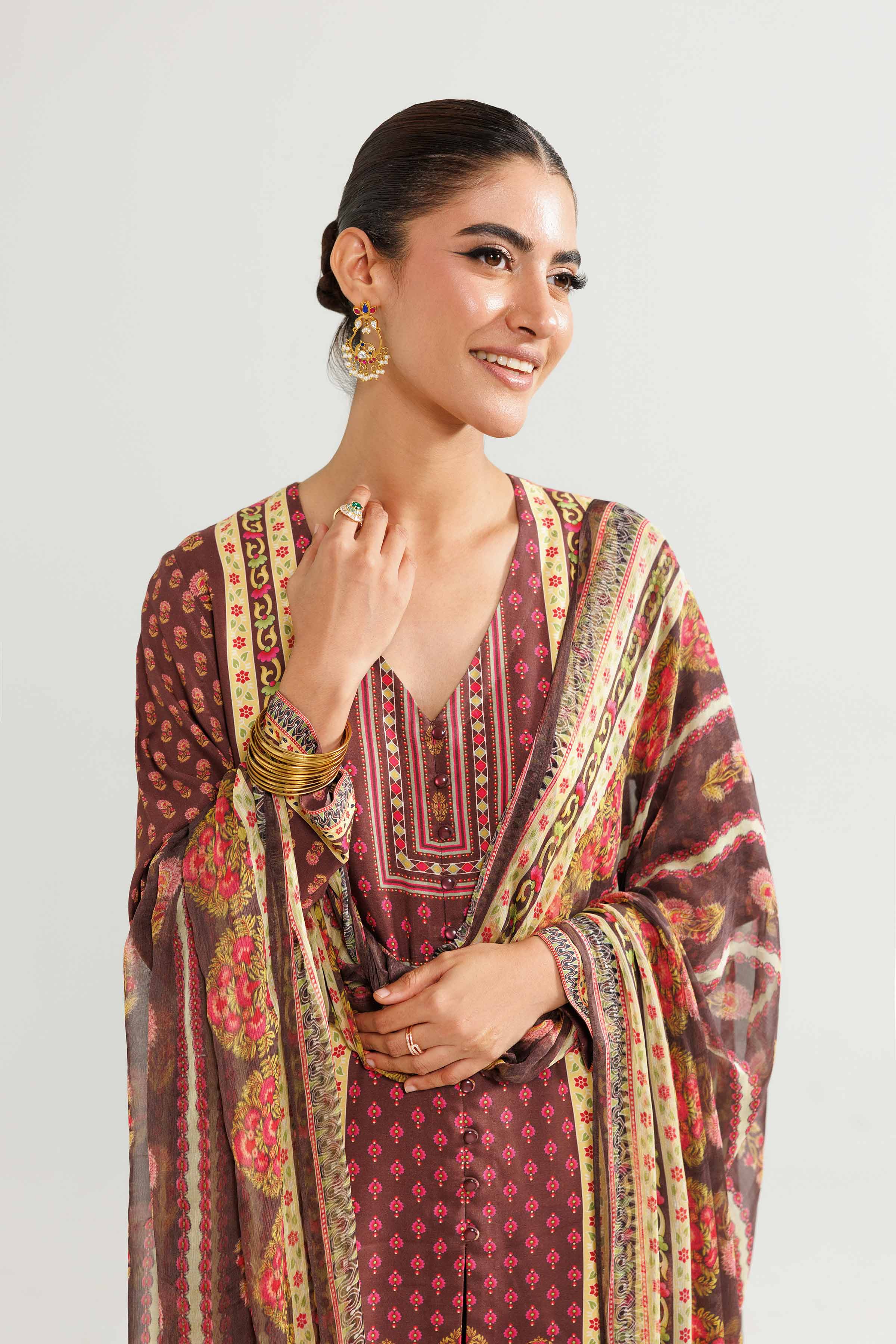 3 Piece - Printed Suit - 42519594 for Women - Ready to Stitch Collection | Nishat | Shop Online