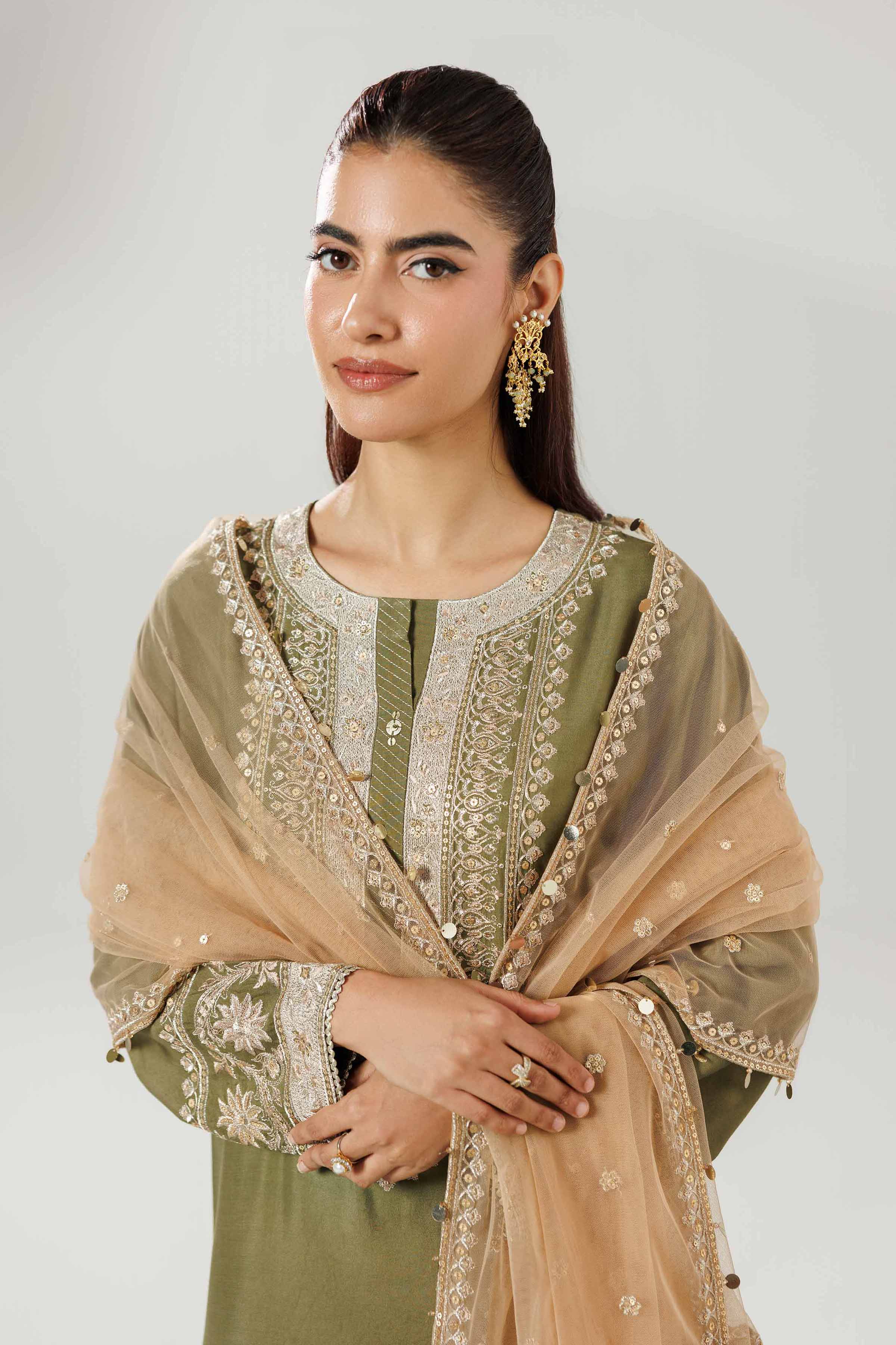 3 Piece - Embroidered Suit - 42519595 for Women - Ready to Stitch Collection | Nishat | Shop Online