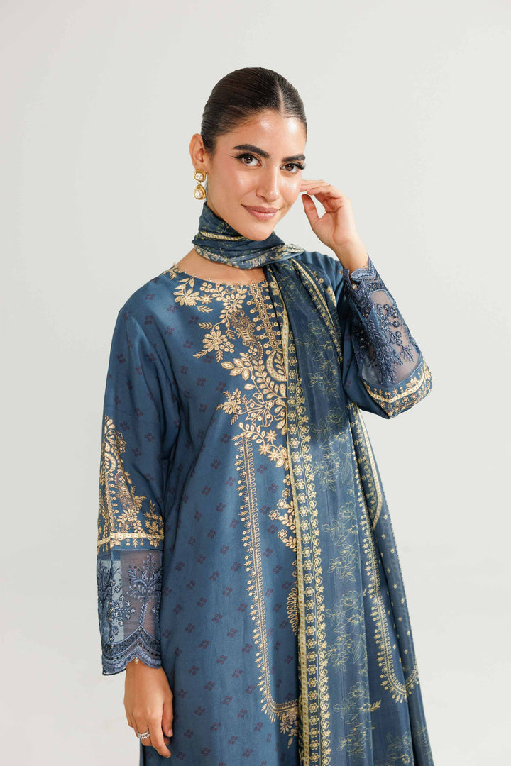 3 Piece - Printed Embroidered Suit - 42519602 for Women - Ready to Stitch Collection | Nishat | Shop Online