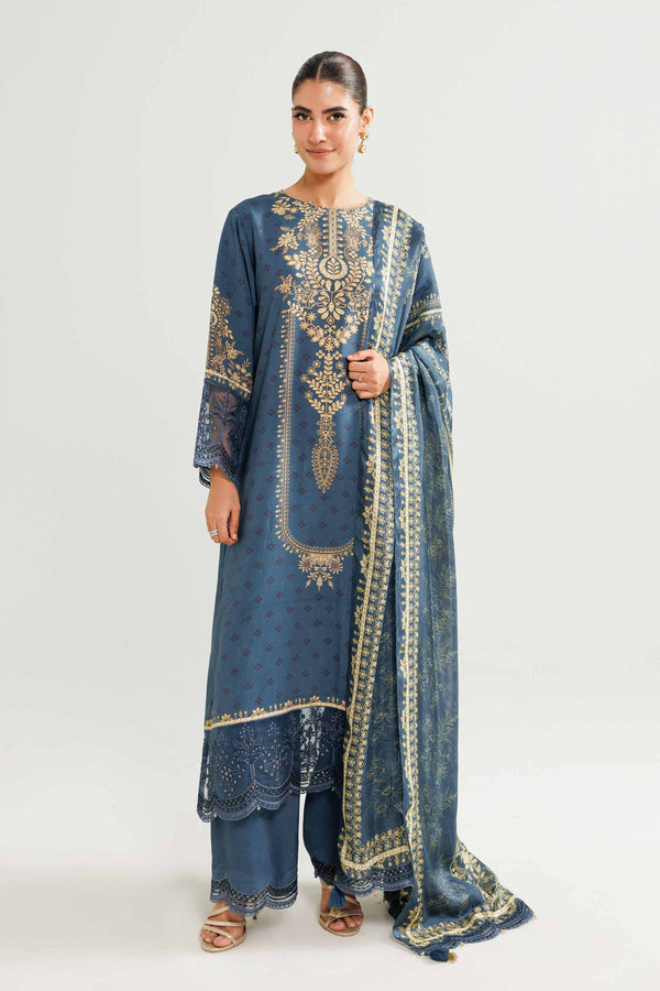 3 Piece - Printed Embroidered Suit - 42519602 for Women - Ready to Stitch Collection | Nishat | Shop Online