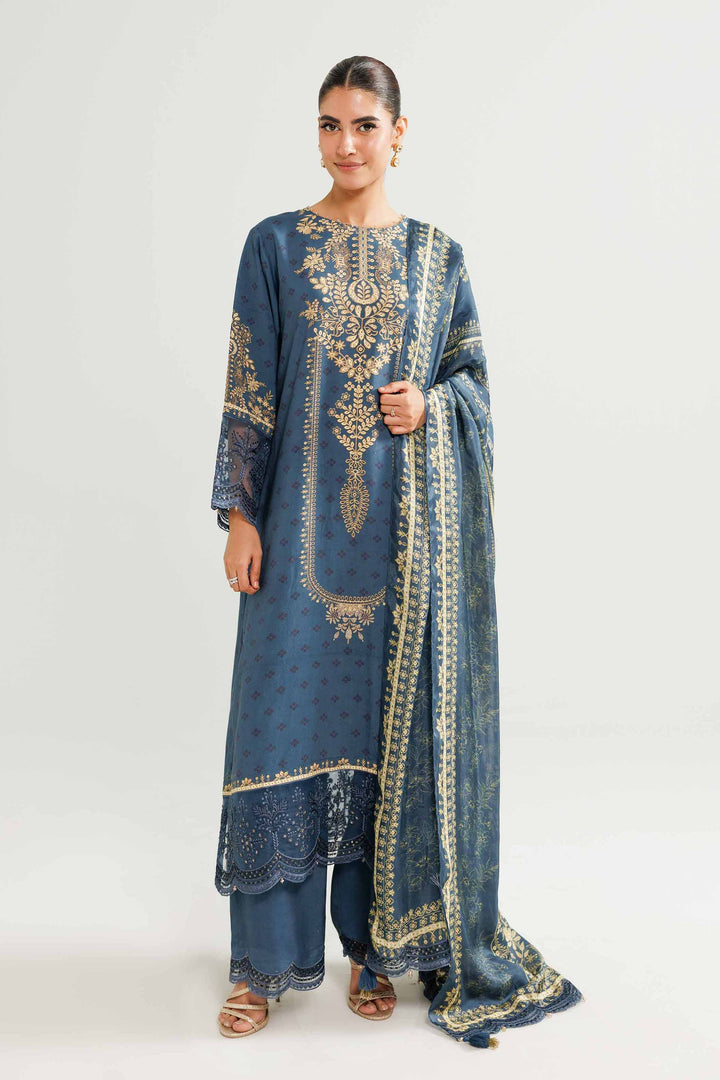 3 Piece - Printed Embroidered Suit - 42519602 for Women - Ready to Stitch Collection | Nishat | Shop Online