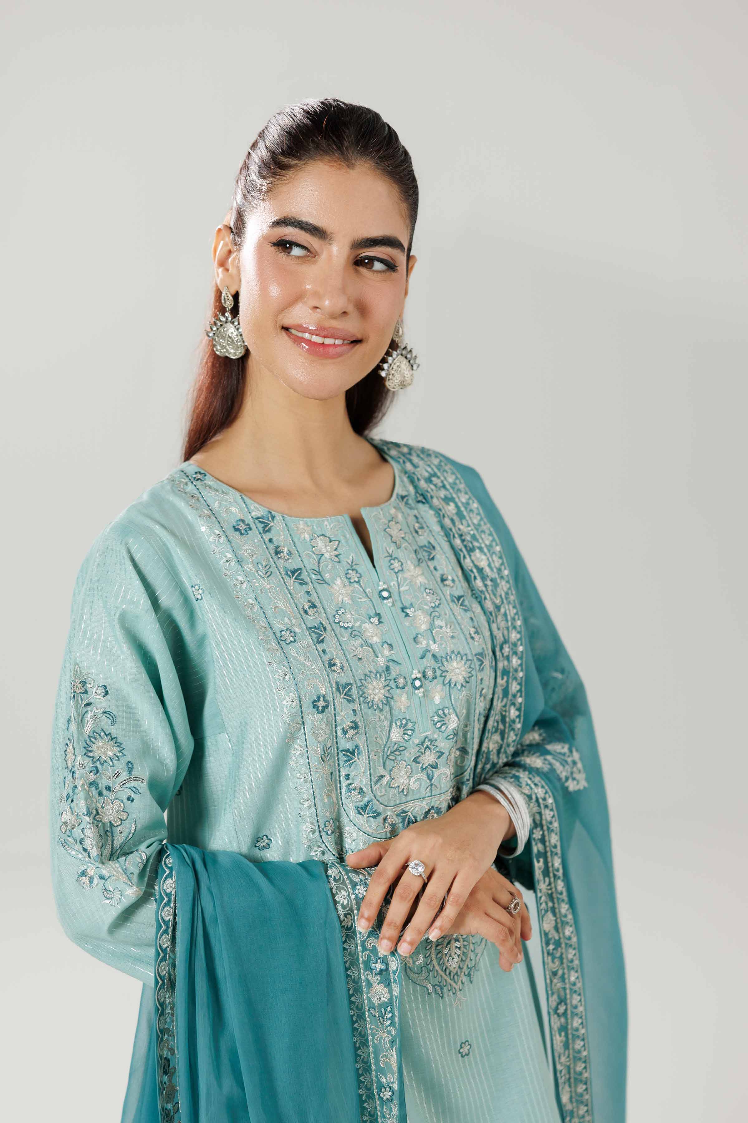 3 Piece - Embroidered Suit - 42519623 for Women - Ready to Stitch Collection | Nishat | Shop Online