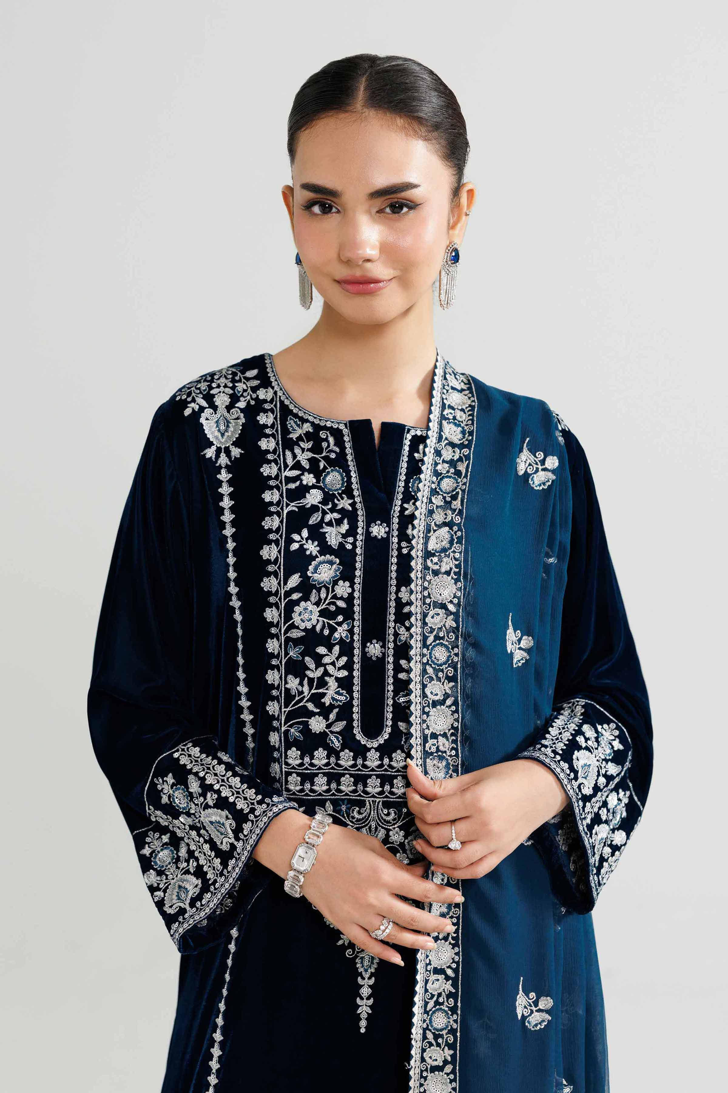 3 Piece - Embroidered Suit - 42519664 for Women - Ready to Stitch Collection | Nishat | Shop Online