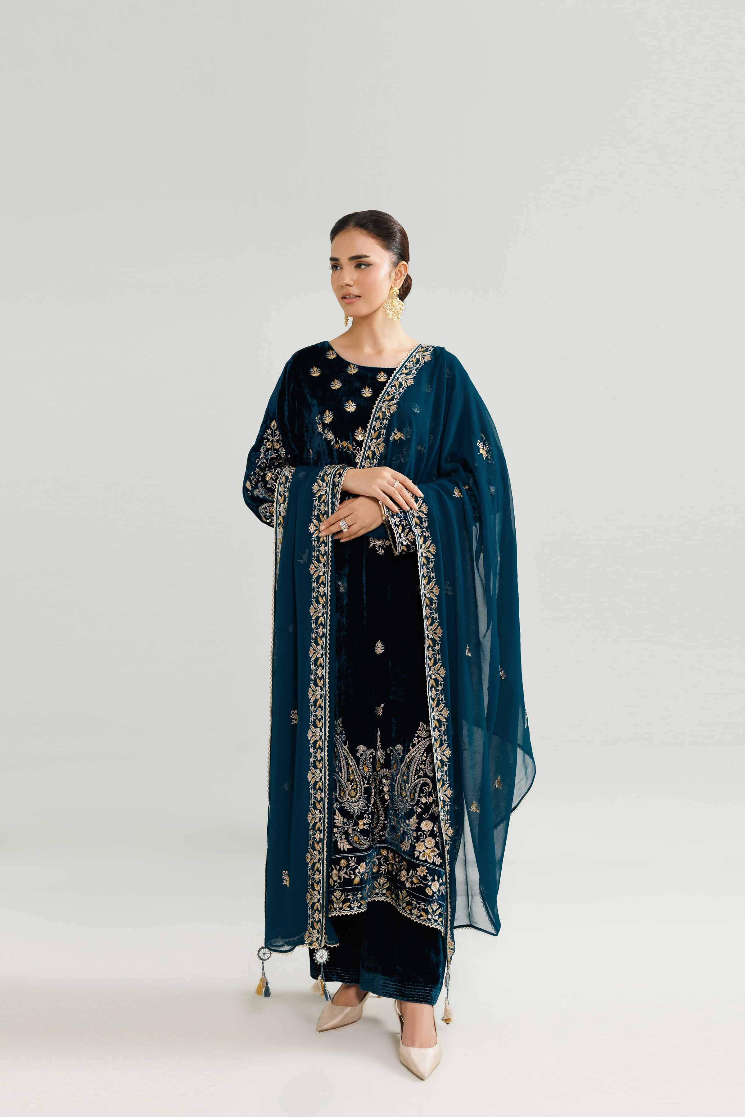 3 Piece - Embroidered Suit - 42519665 for Women - Unstitched Collection | Nishat | Shop Online