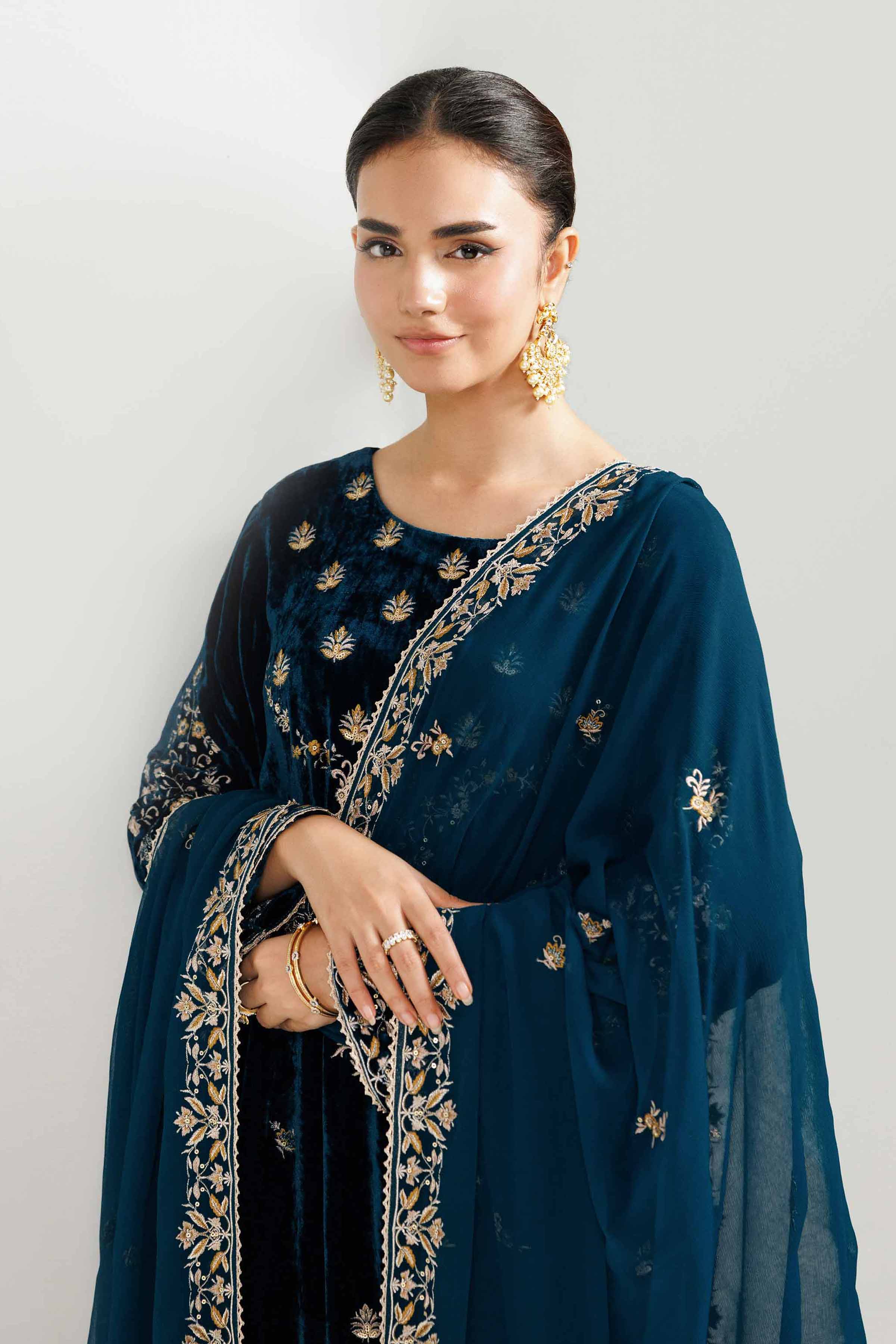 3 Piece - Embroidered Suit - 42519665 for Women - Unstitched Collection | Nishat | Shop Online
