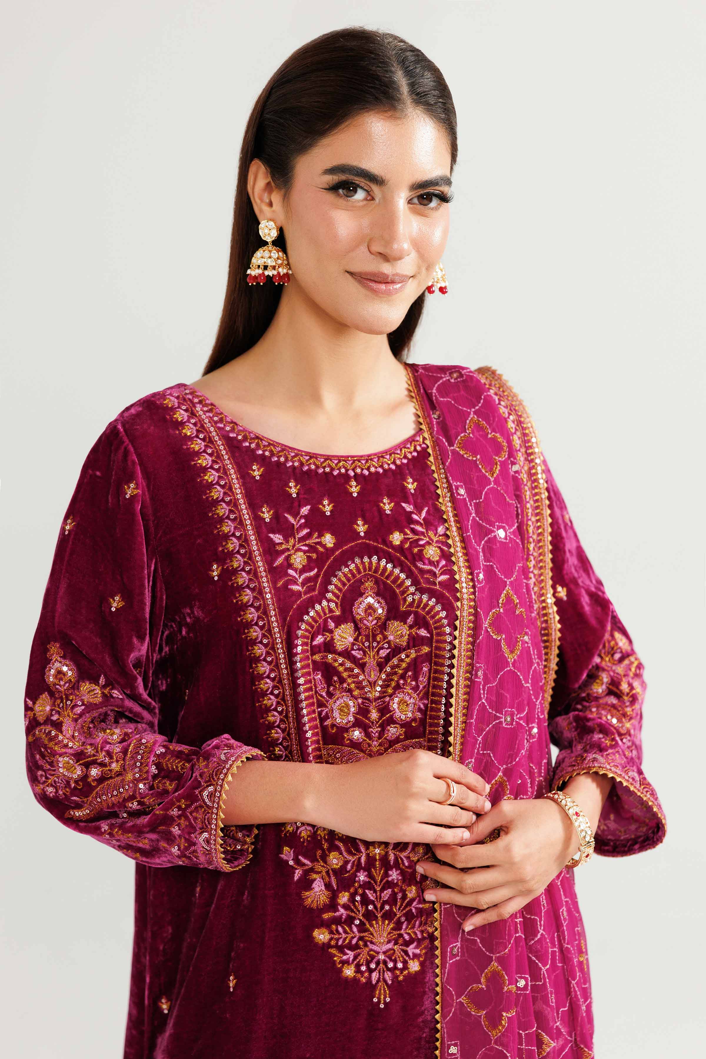 3 Piece - Embroidered Suit - 42519666 for Women - Unstitched Collection | Nishat | Shop Online
