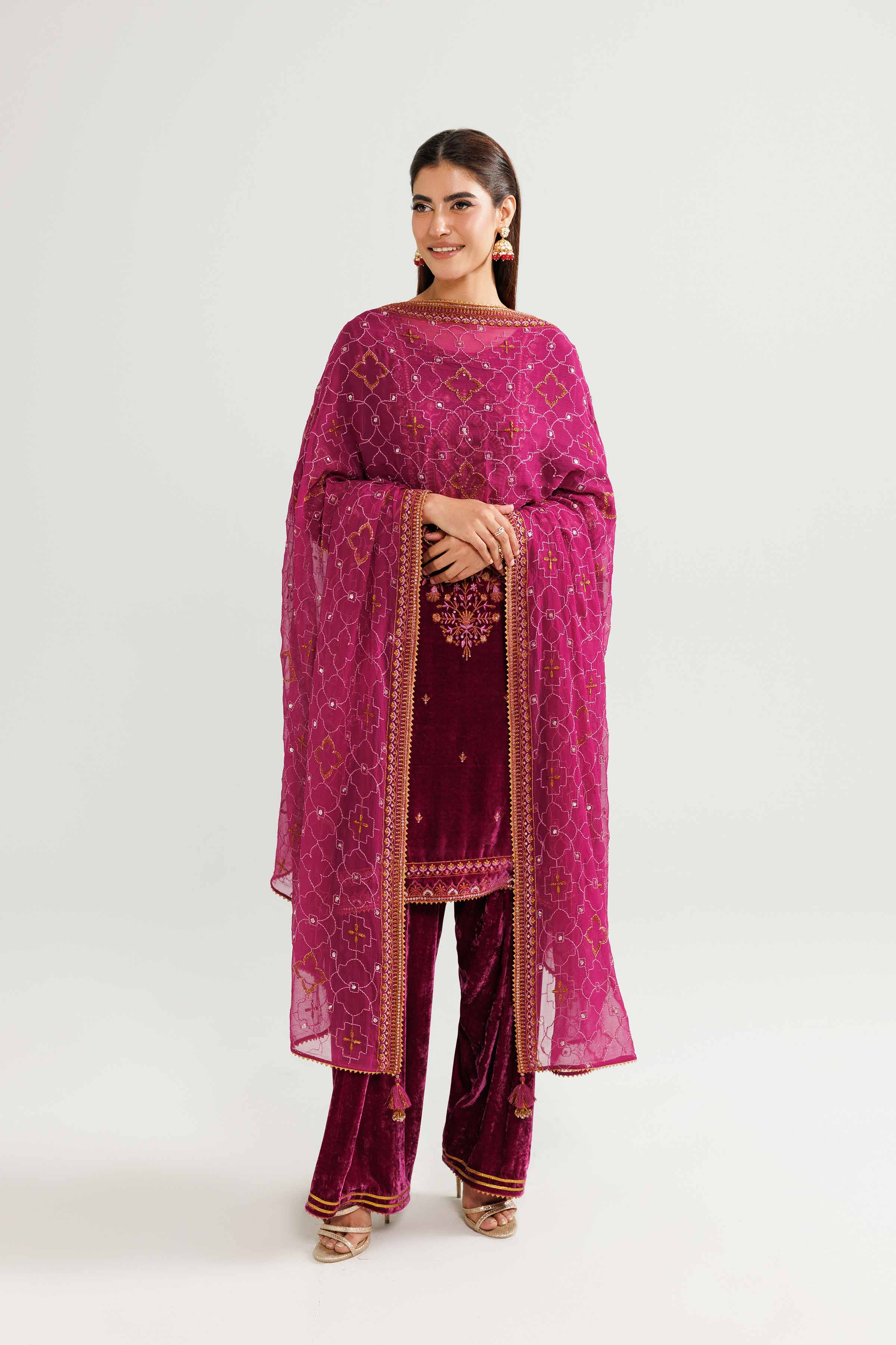 3 Piece - Embroidered Suit - 42519666 for Women - Unstitched Collection | Nishat | Shop Online