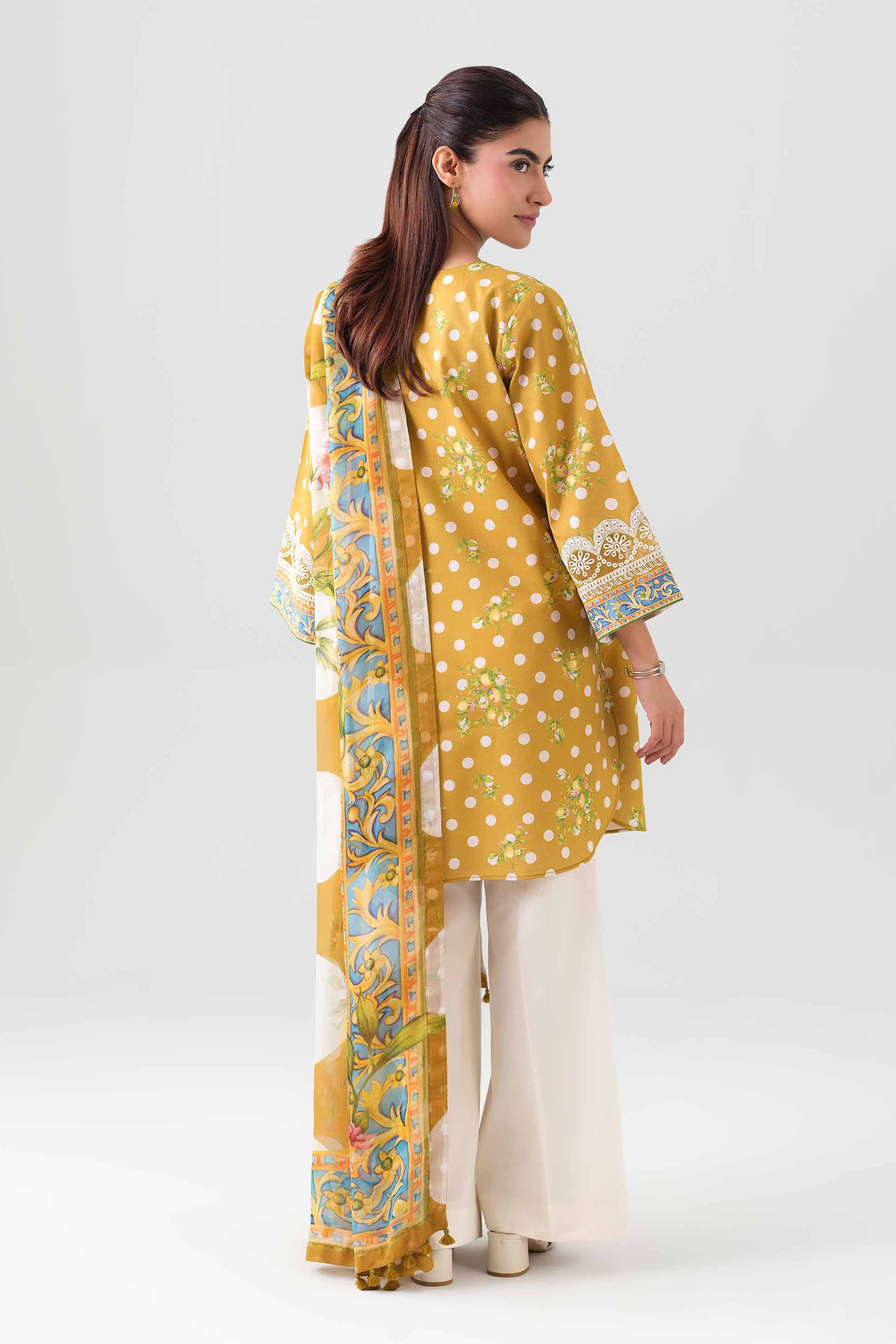 2 Piece - Digital Printed Embroidered Suit - 42601011