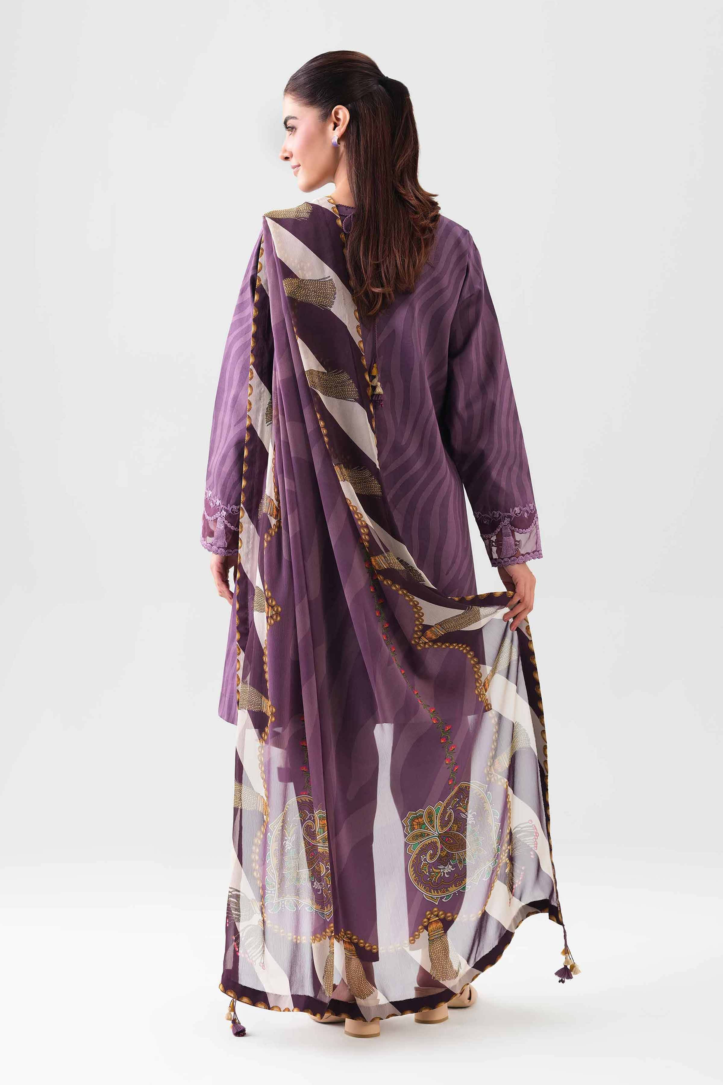 2 Piece - Digital Printed Embroidered Suit - 42601012