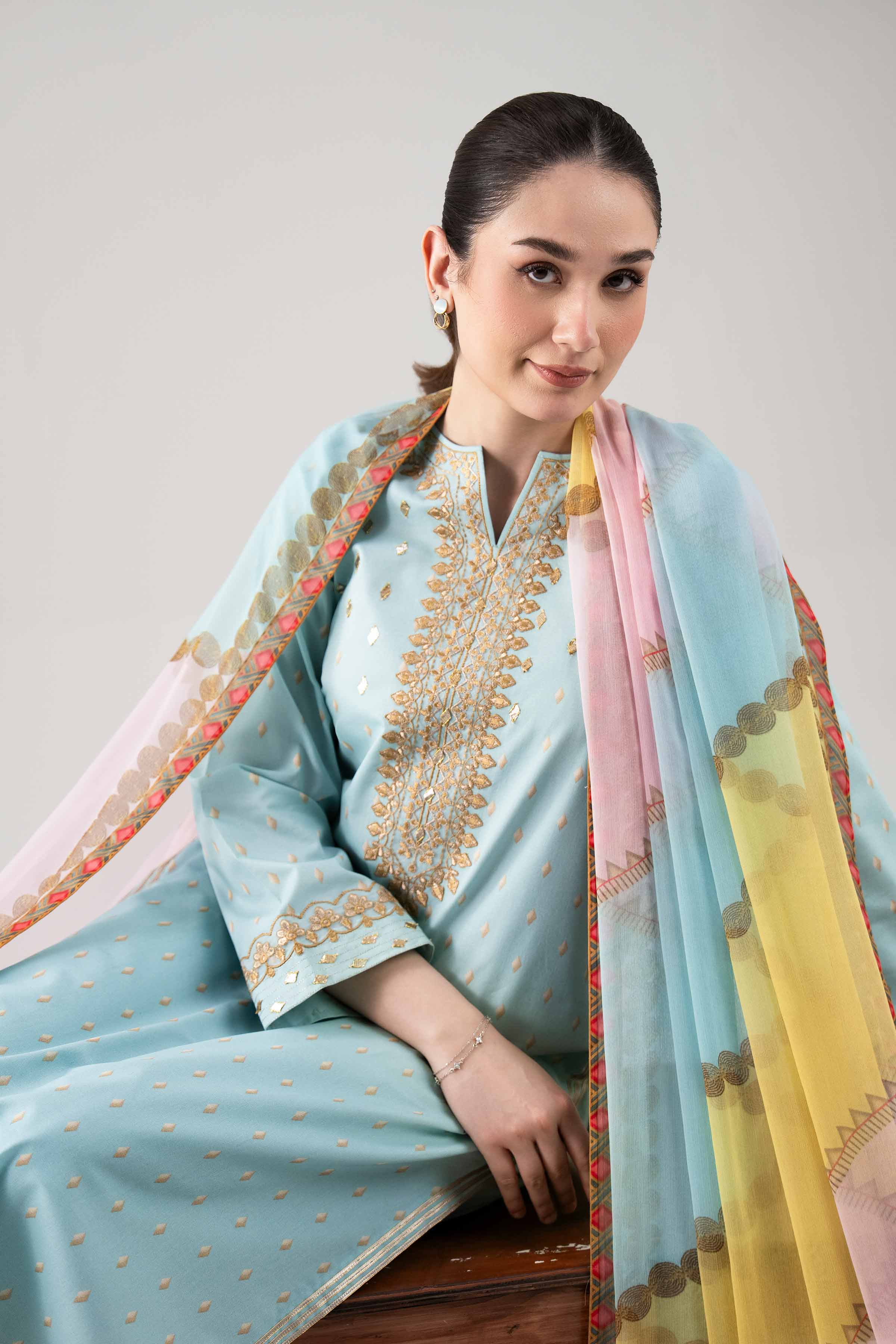 2 Piece - Digital Printed Embroidered Suit - 42601016 for Women - Unstitched Collection | Nishat | Shop Online