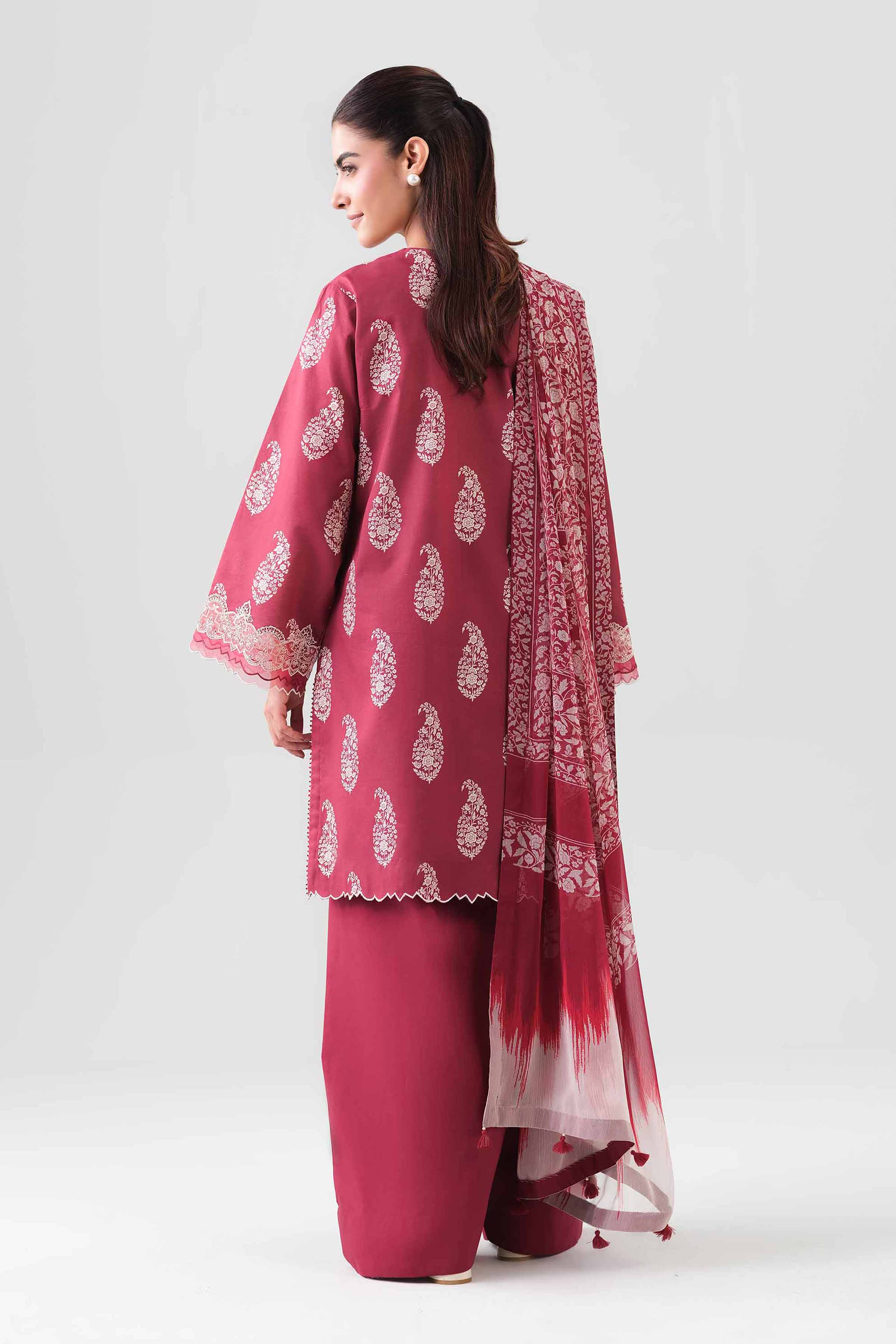 2 Piece - Digital Printed Embroidered Suit - 42601019