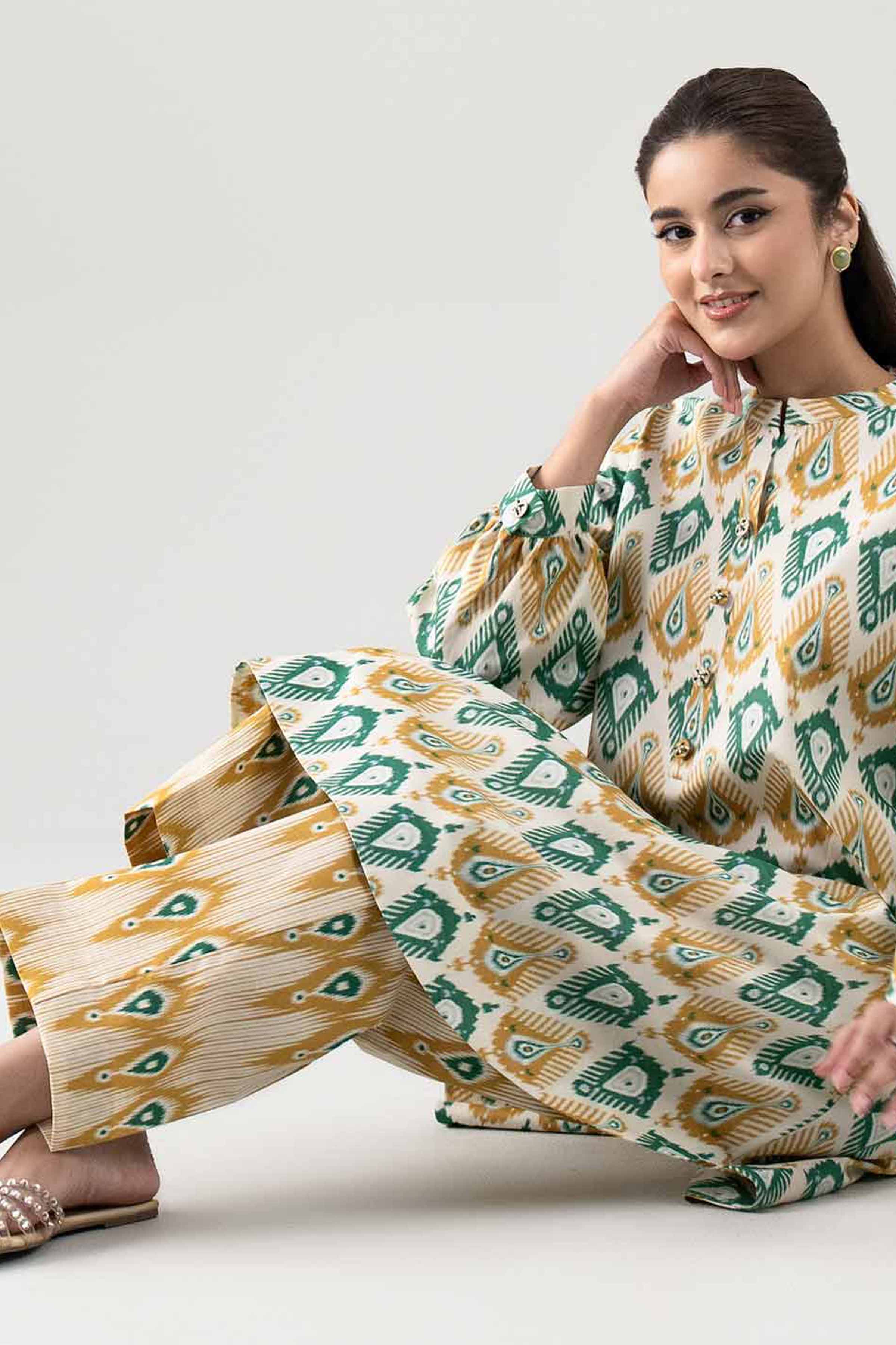 2 Piece - Printed Suit - 42601031 for Women - Unstitched Collection | Nishat | Shop Online