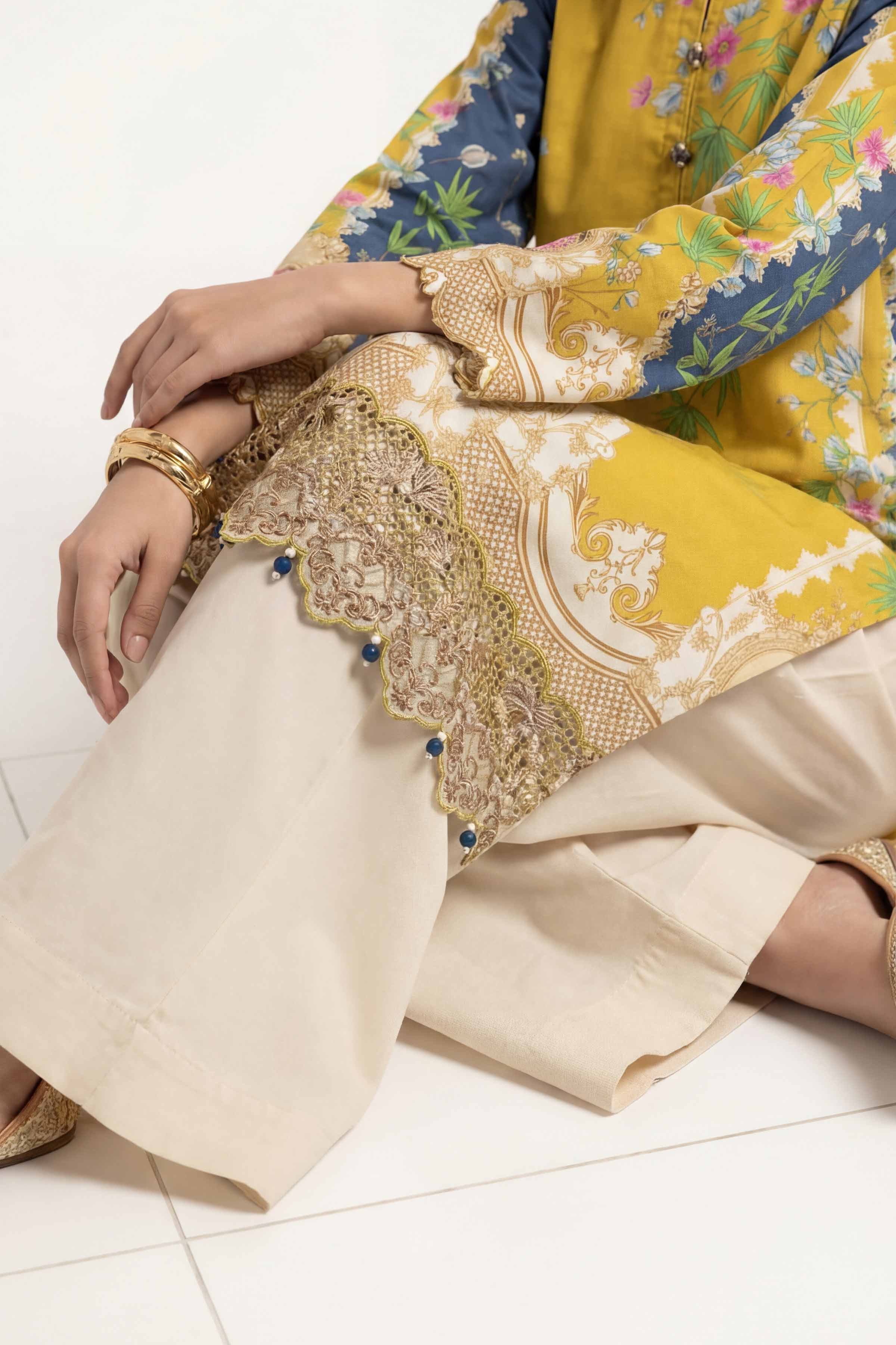 2 Piece - Digital Printed Embroidered Suit - 42601056