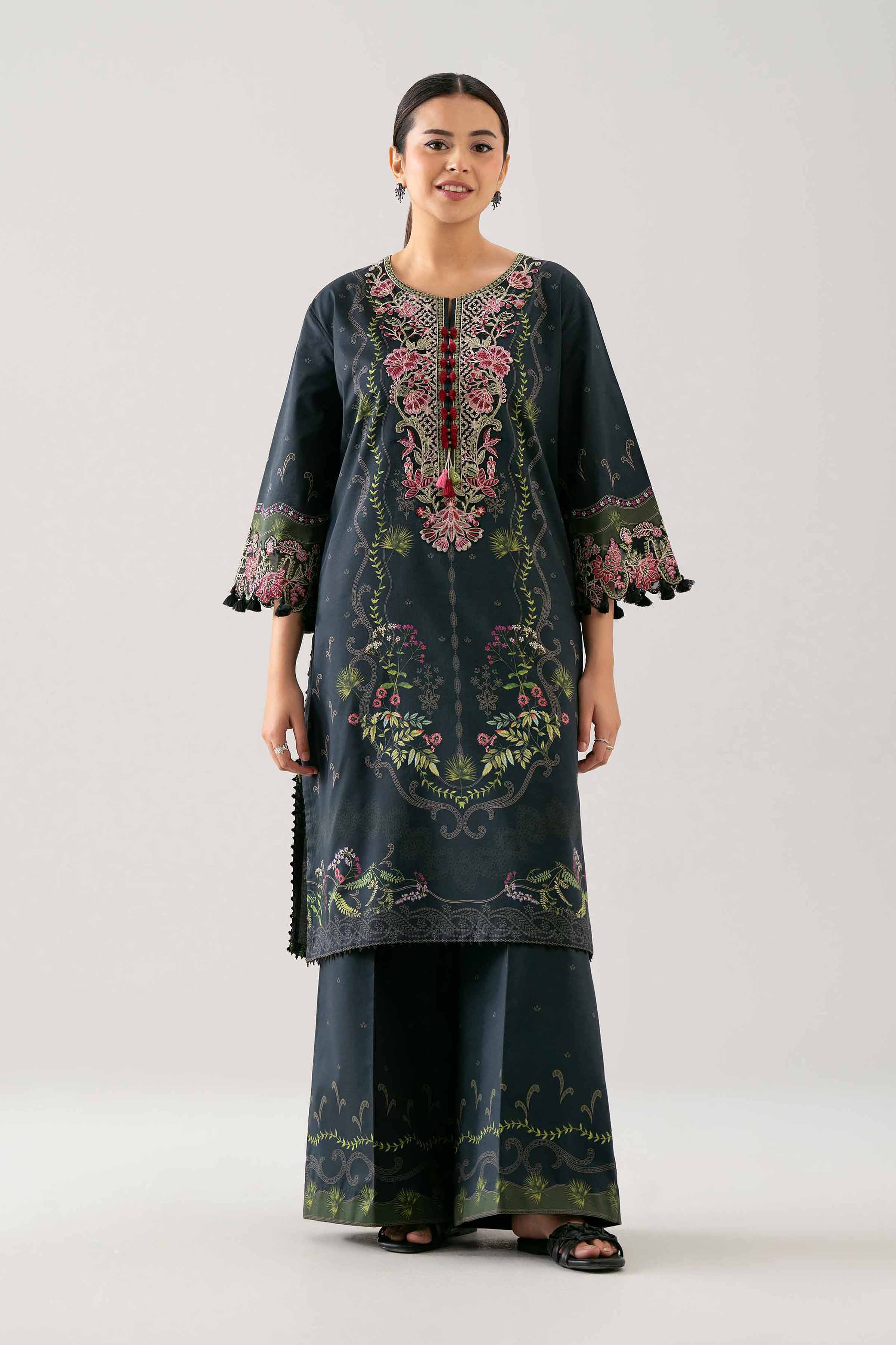 2 Piece - Digital Printed Embroidered Suit - 42601058 for Women - Unstitched Collection | Nishat | Shop Online