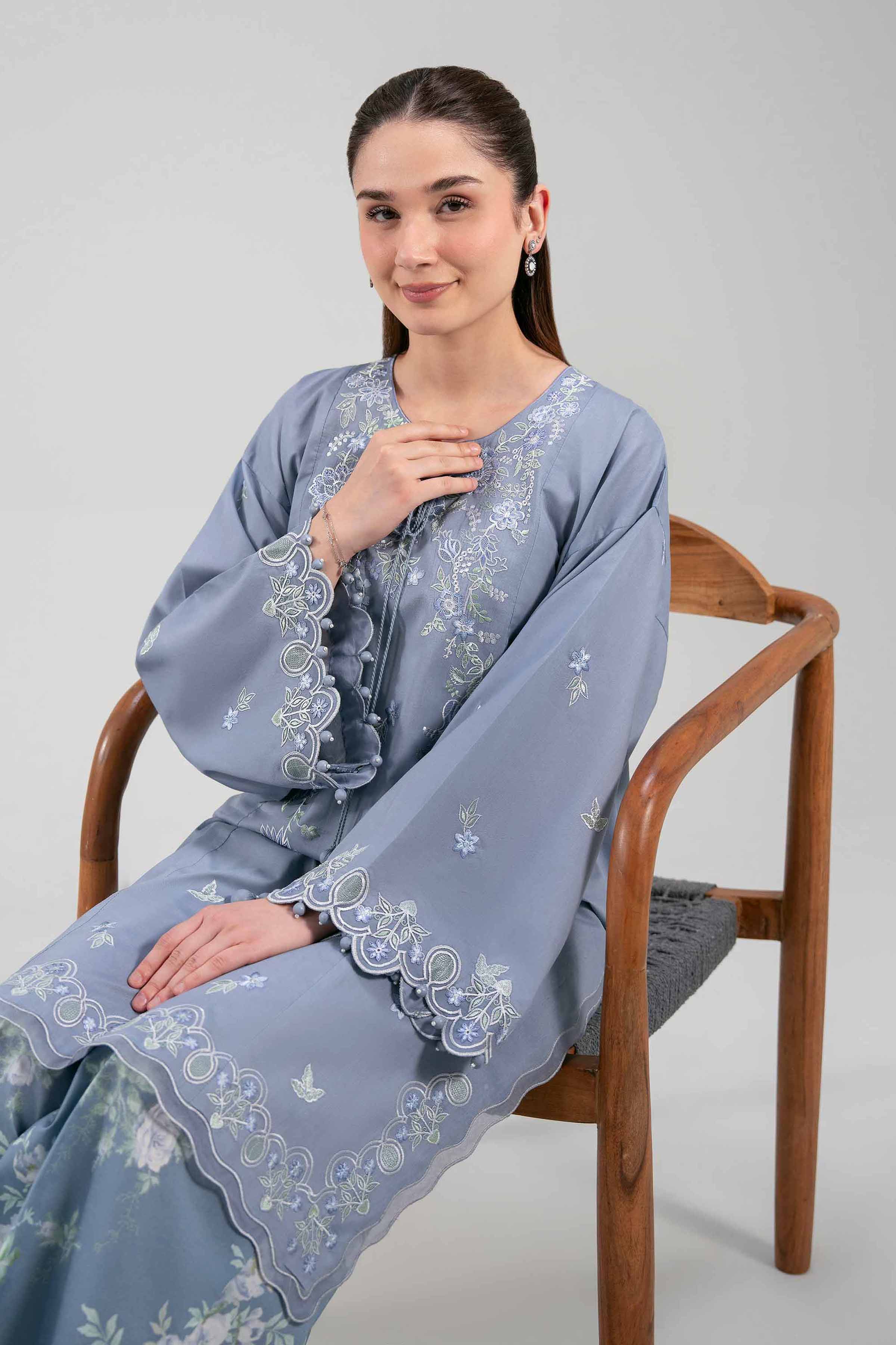 2 Piece - Digital Printed Embroidered Suit - 42601081 for Women - Unstitched Collection | Nishat | Shop Online