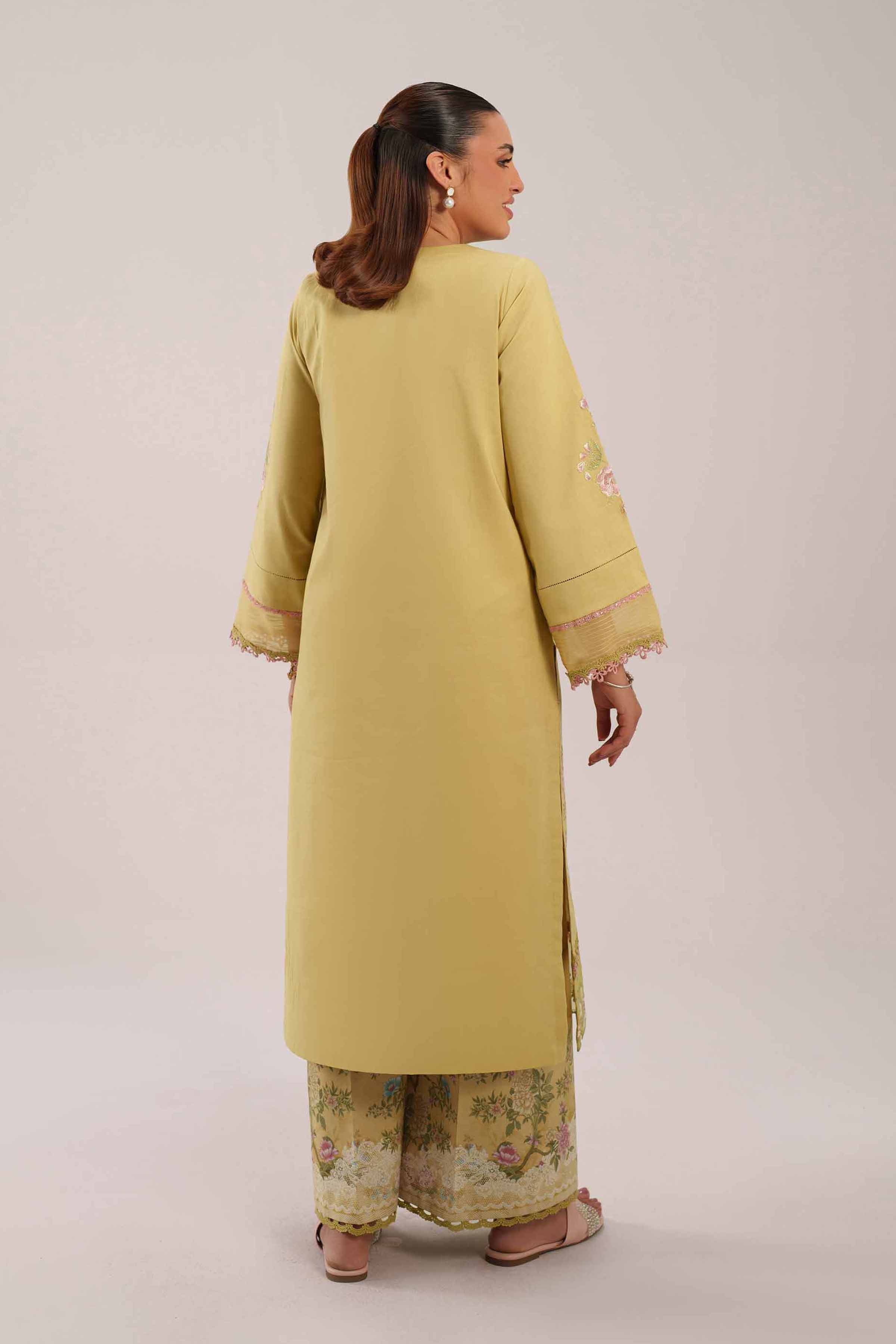 2 Piece - Digital Printed Embroidered Suit - 42601082