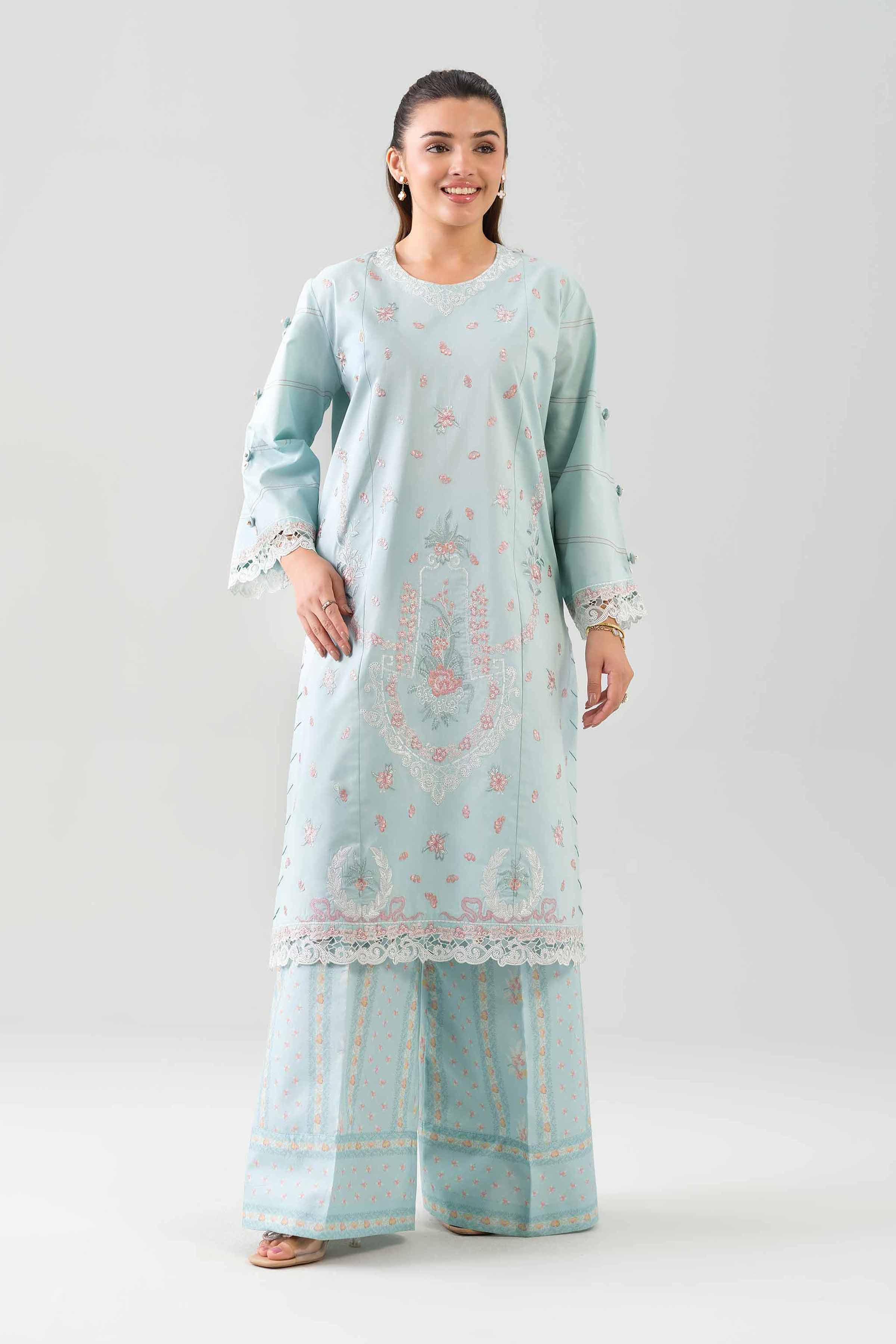 2 Piece - Embroidered Suit - 42601087 for Women - Unstitched Collection | Nishat | Shop Online
