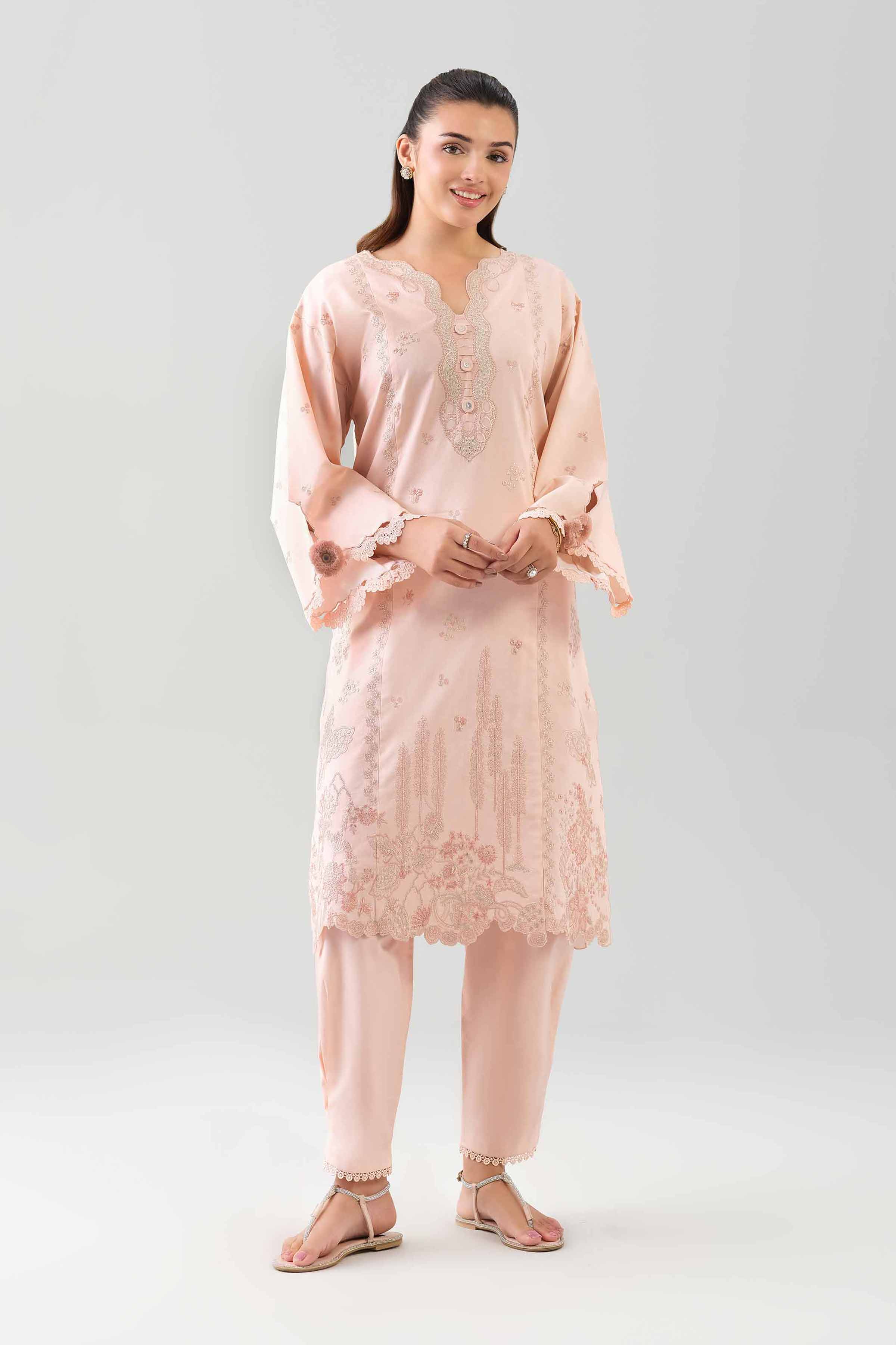 2 Piece - Embroidered Suit - 42601093 for Women - Unstitched Collection | Nishat | Shop Online