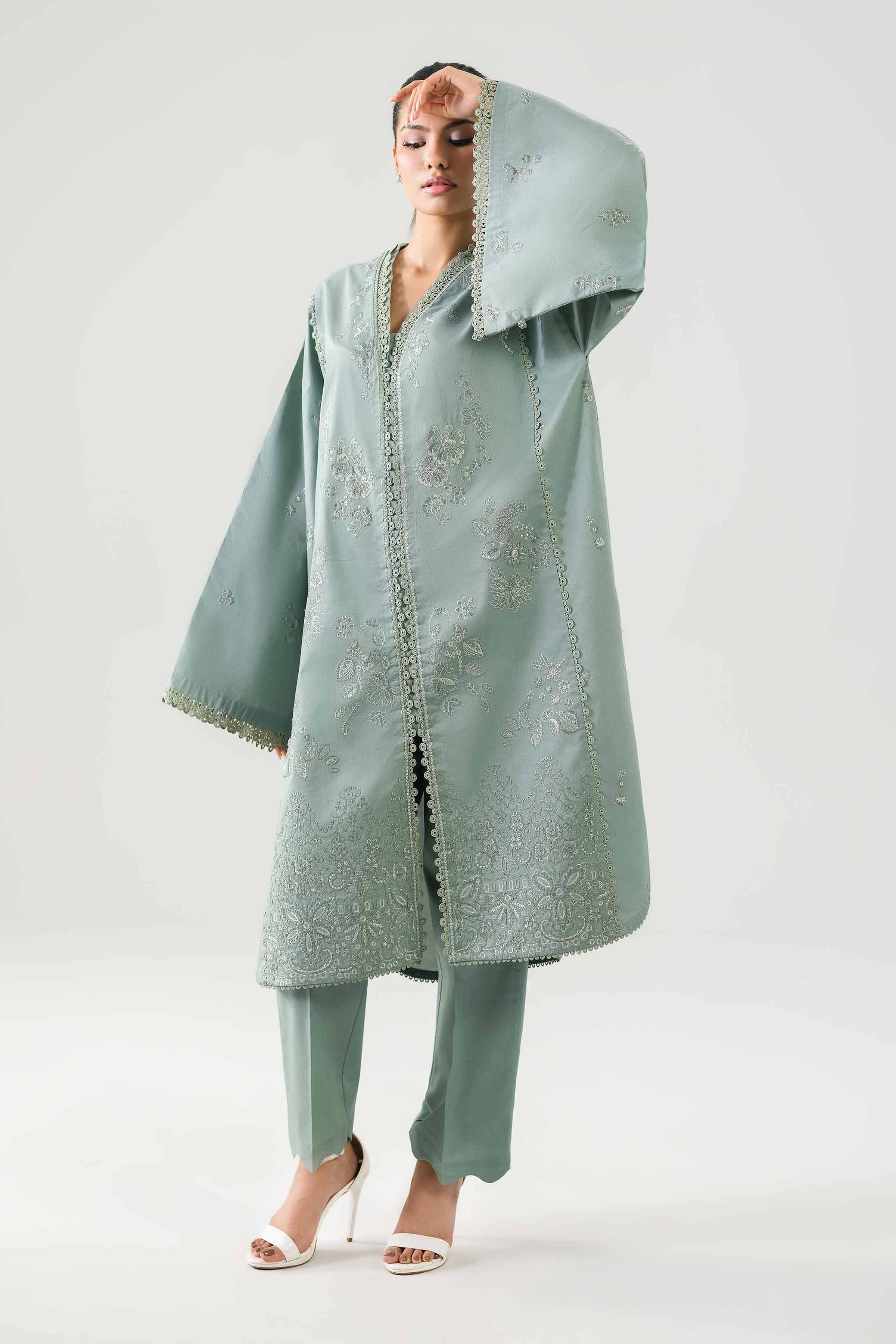 2 Piece - Embroidered Suit - 42601099