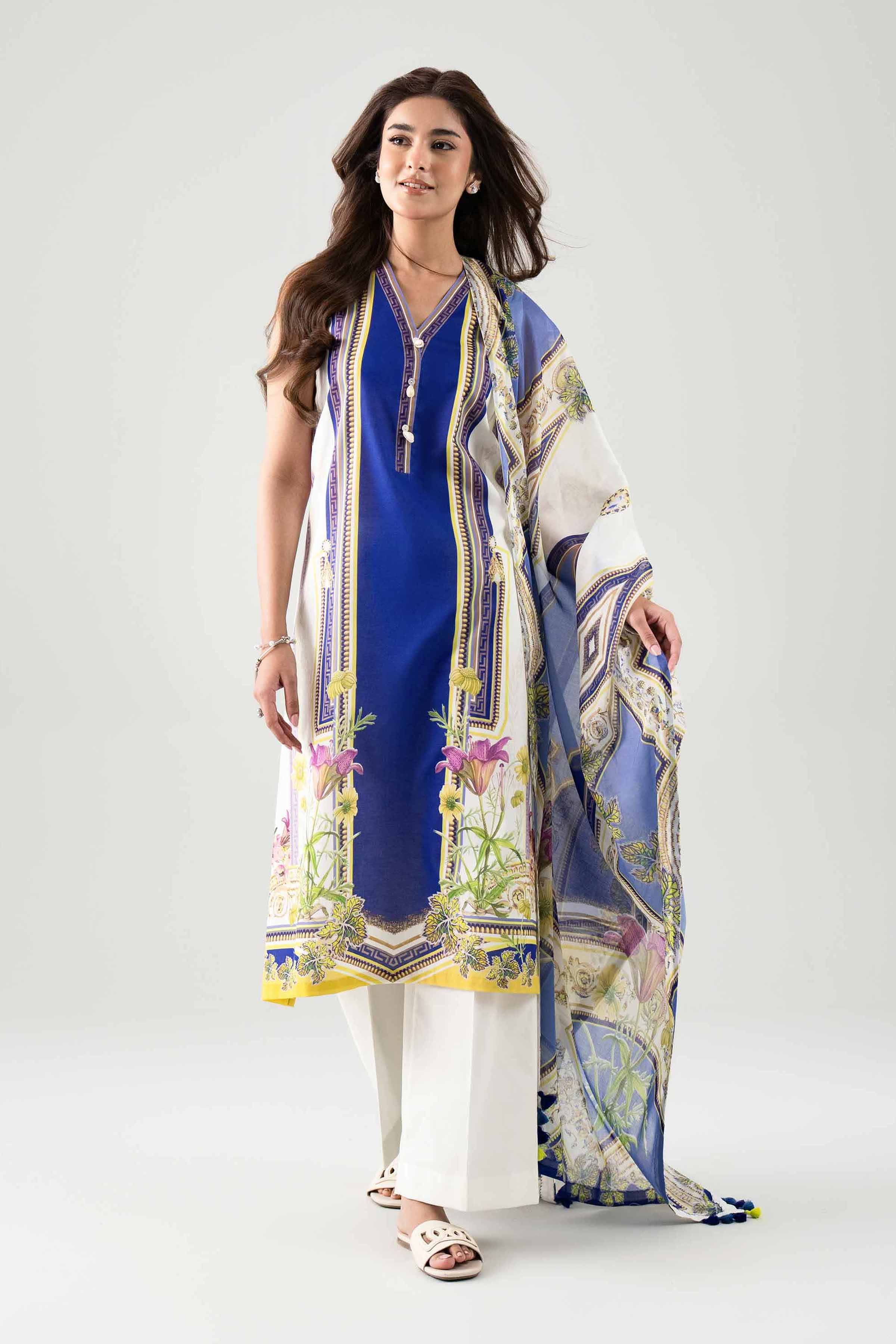 3 Piece - Digital Printed Suit - 42601116 for Women - Unstitched Collection | Nishat | Shop Online