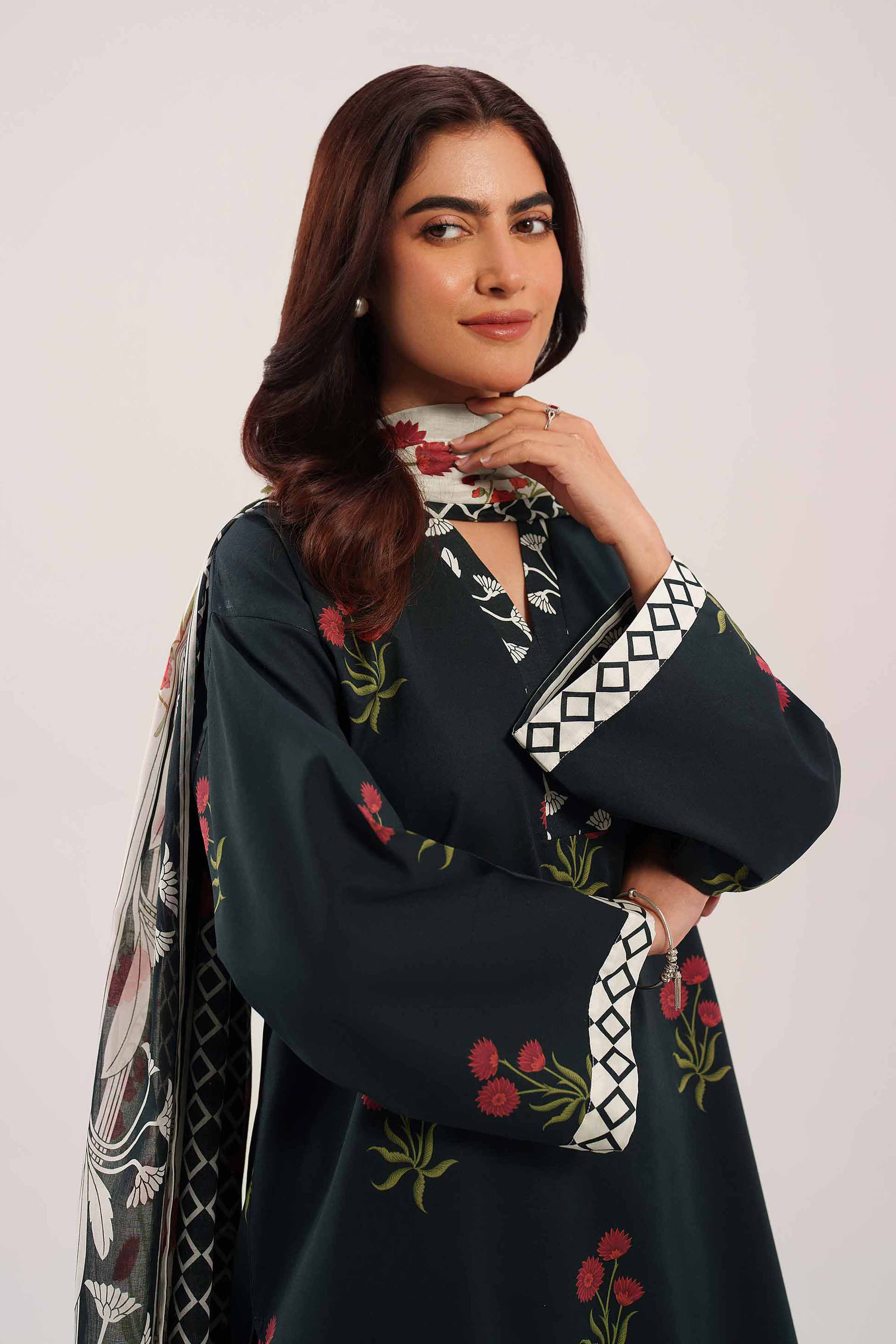 3 Piece - Printed Suit - 42601125 for Women - Unstitched Collection | Nishat | Shop Online