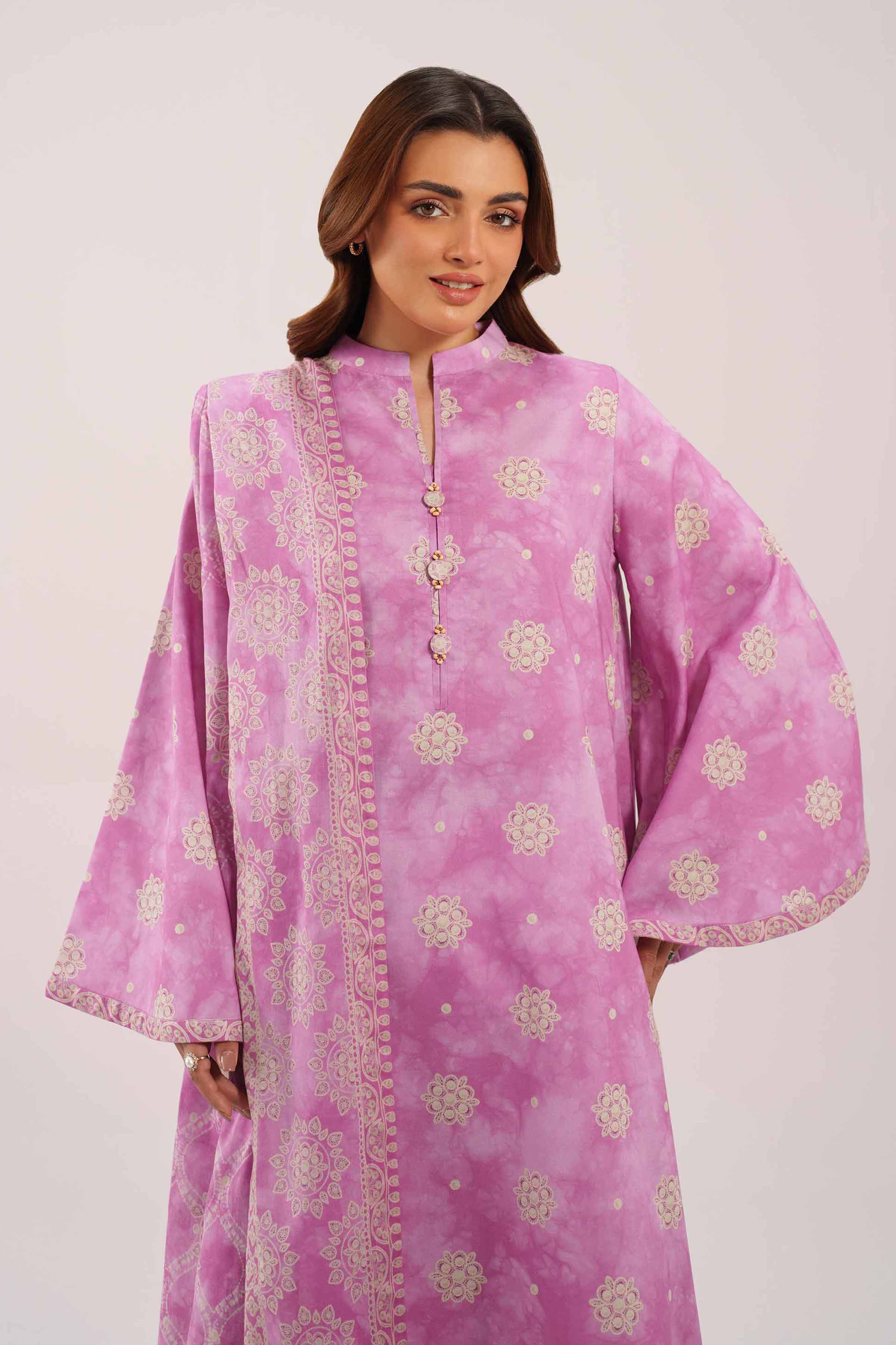 3 Piece - Printed Suit - 42601135 for Women - Unstitched Collection | Nishat | Shop Online