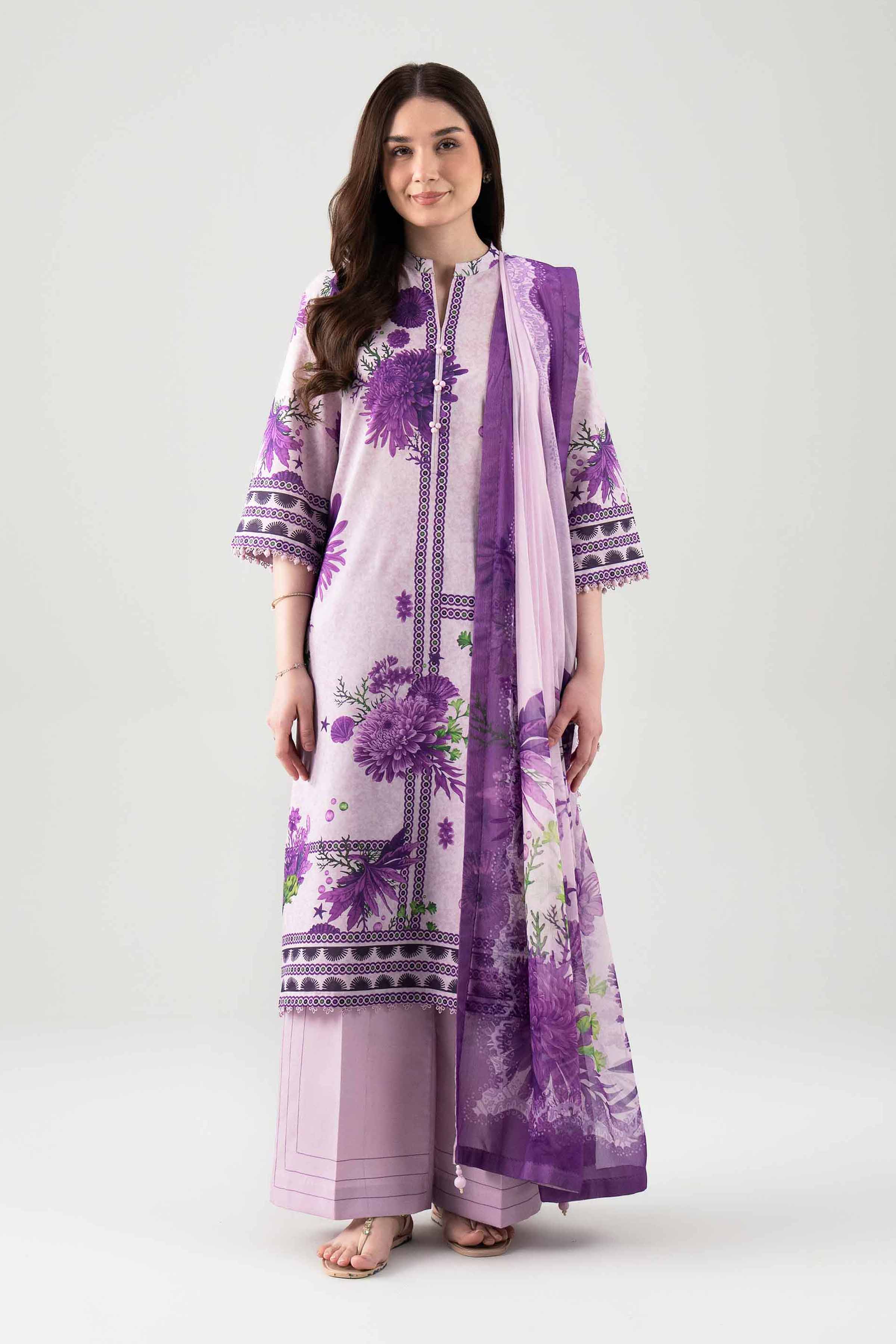 3 Piece - Digital Printed Suit - 42601154