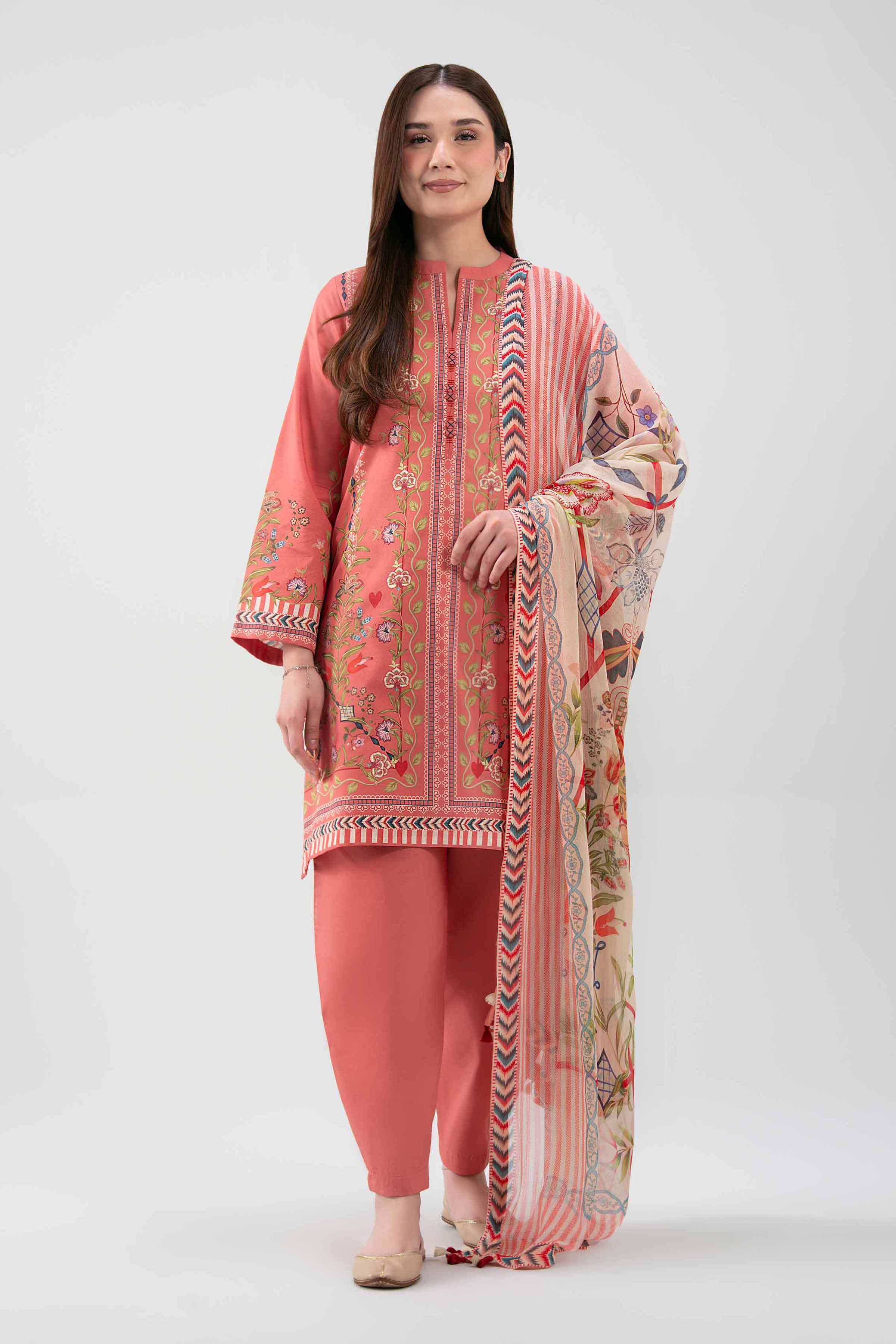 3 Piece - Digital Printed Suit - 42601158