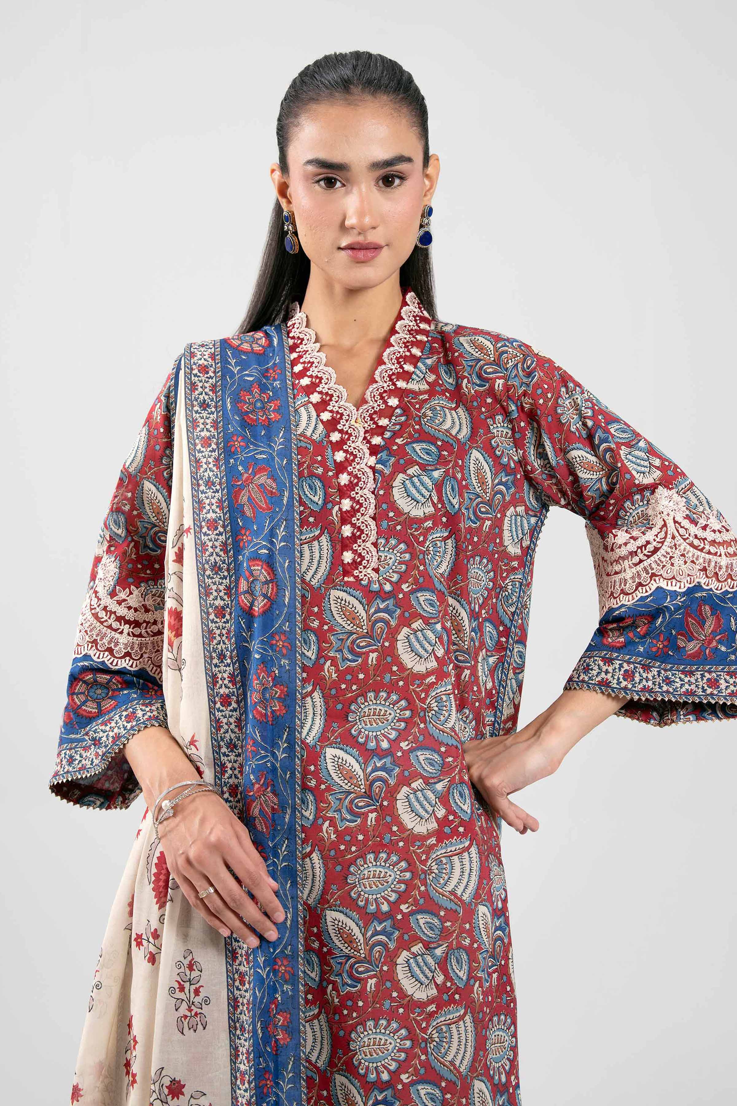 3 Piece - Printed Embroidered Suit - 42601170 for Women - Unstitched Collection | Nishat | Shop Online