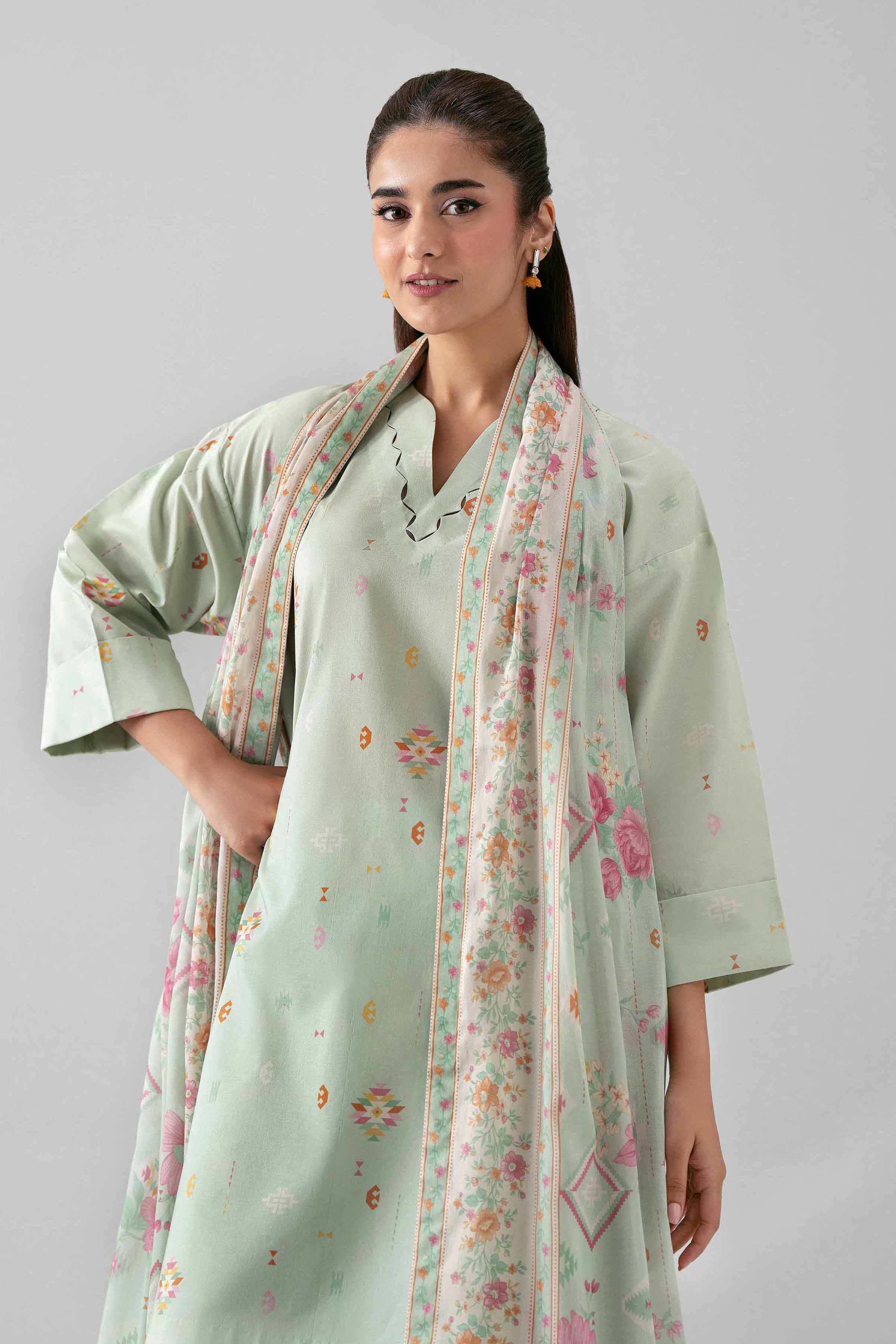 3 Piece - Printed Suit - 42601174 for Women - Unstitched Collection | Nishat | Shop Online