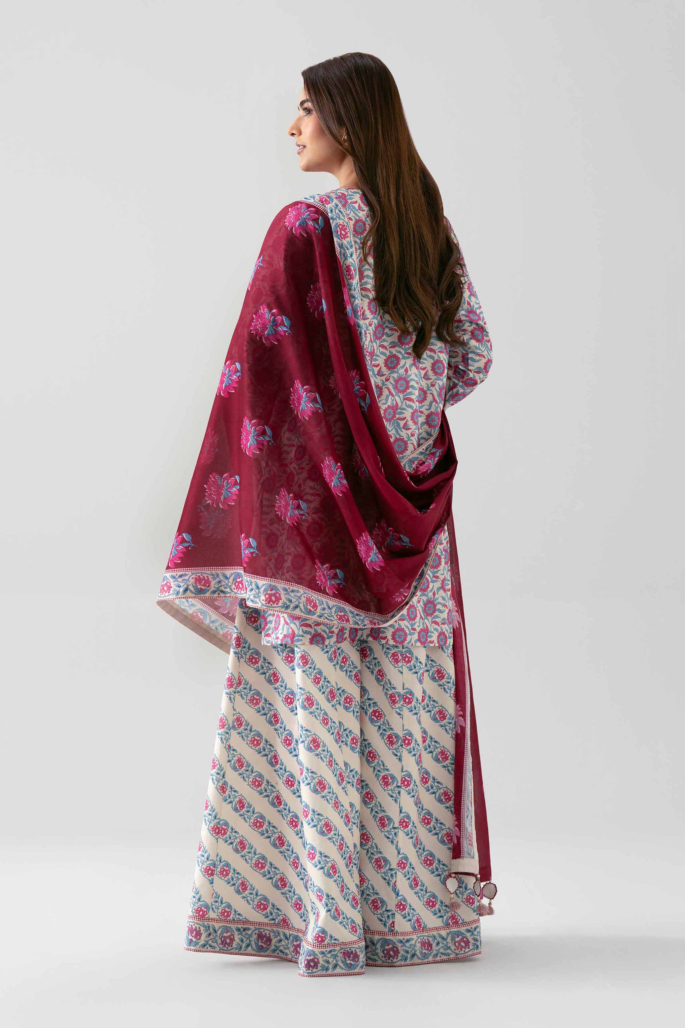 3 Piece - Printed Suit - 42601187 for Women - Unstitched Collection | Nishat | Shop Online