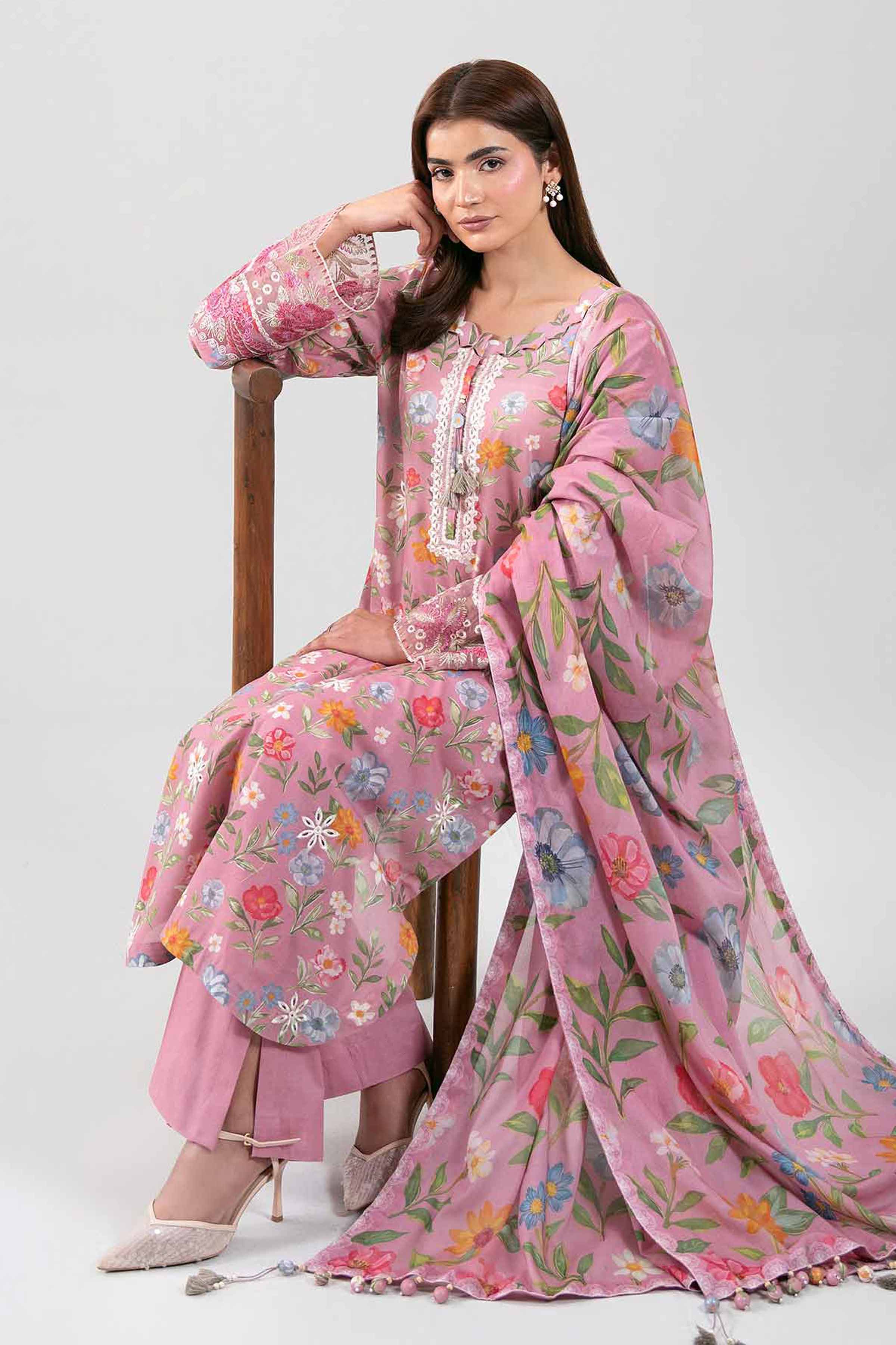 3 Piece - Embroidered Suit - 42601199 for Women - Unstitched Collection | Nishat | Shop Online